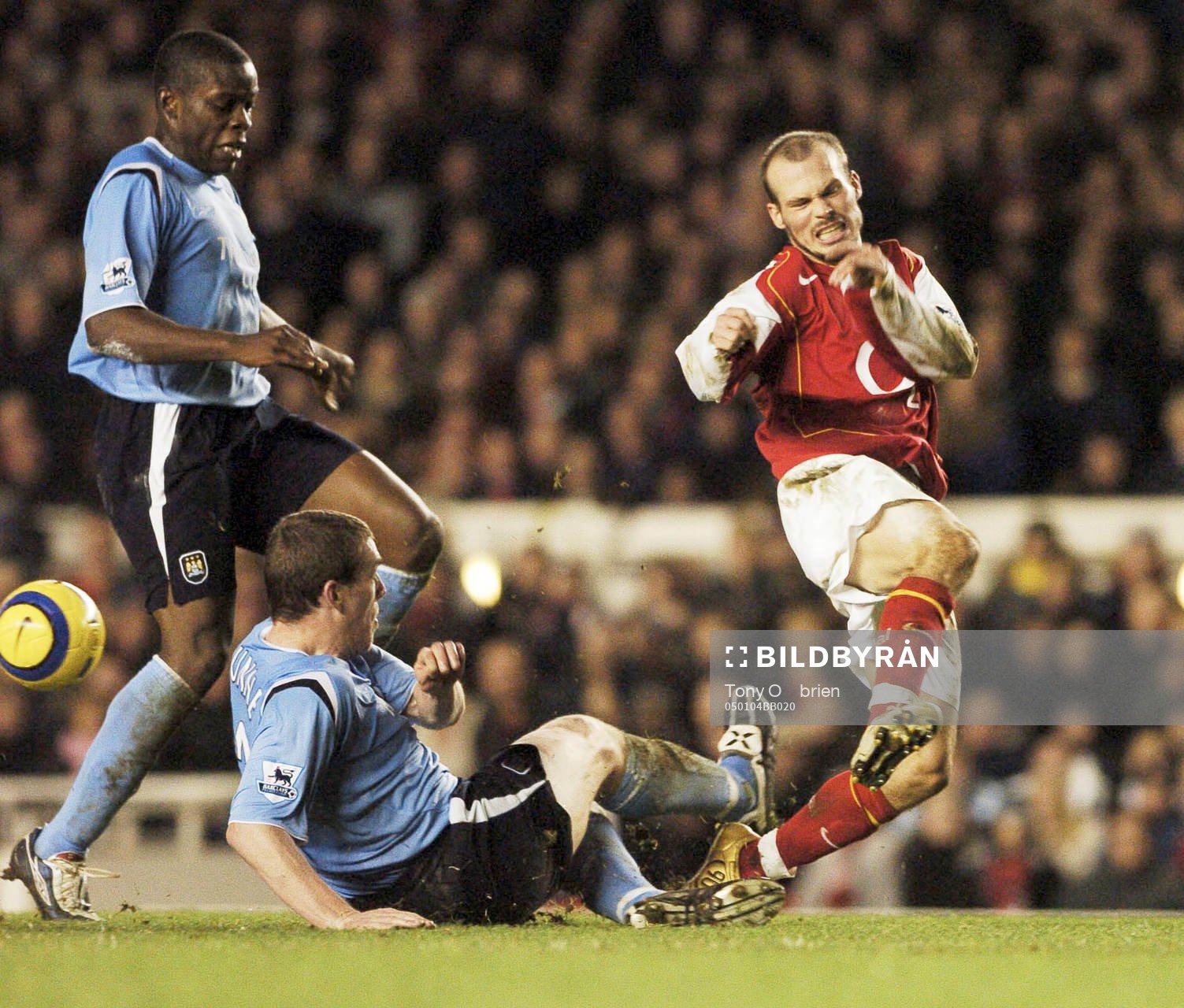 Arsenals Fredrik Ljungberg och Manchester Citys Richard