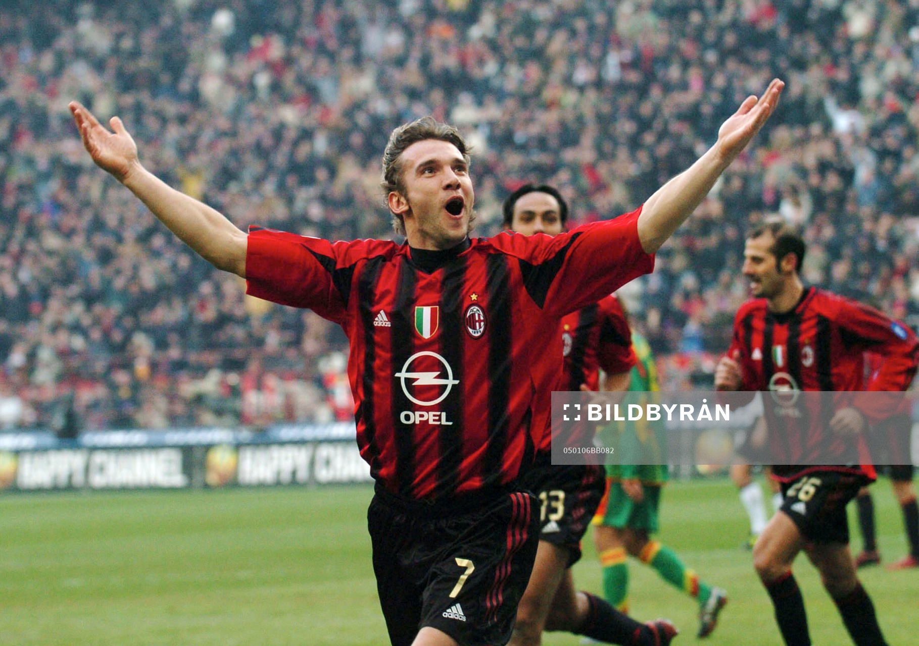 Shevchenko, Milan.(Jubel)