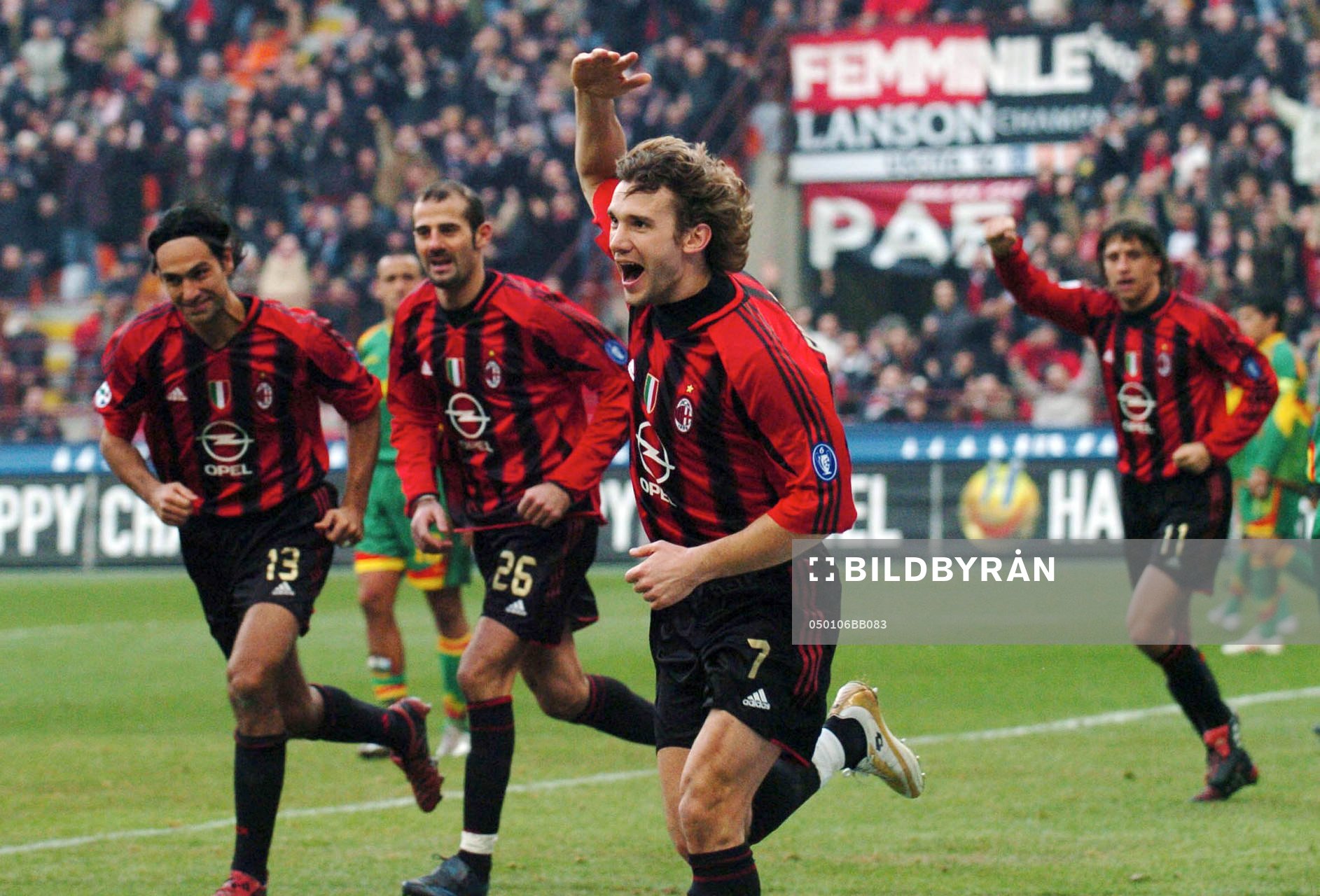 Shevchenko, Milan.(Jubel)