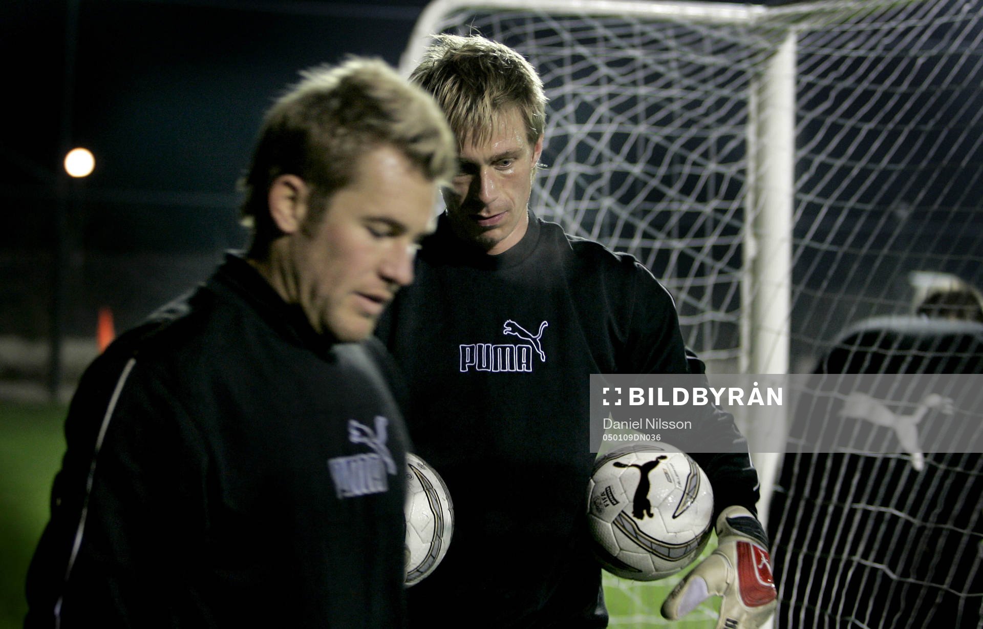 Lee Baxter, målvakt och Mattias Asper, målvakt