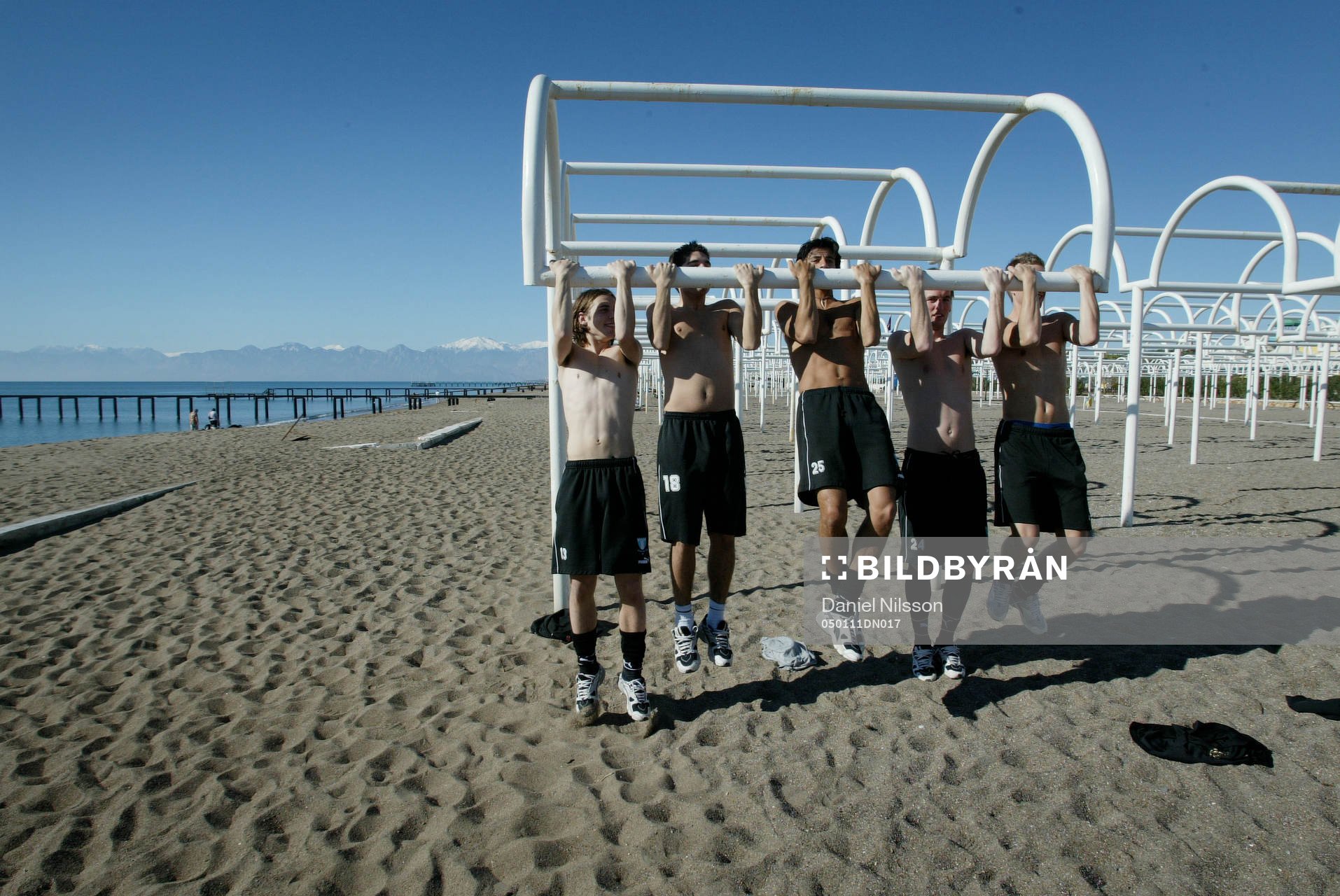Fotboll, Malmö. Malmö FF är på träningsläger och