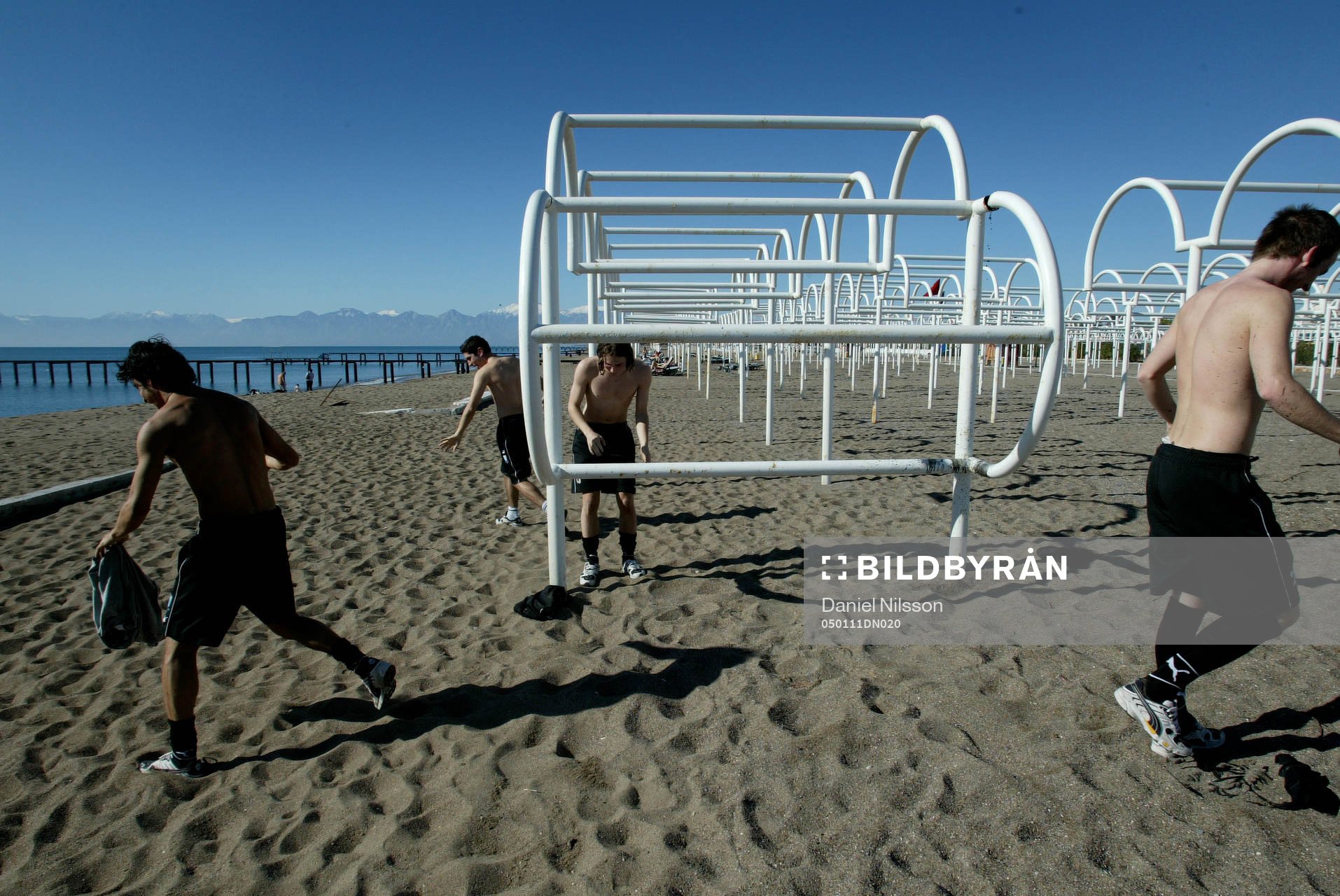 Fotboll, Malmö. Malmö FF är på träningsläger och