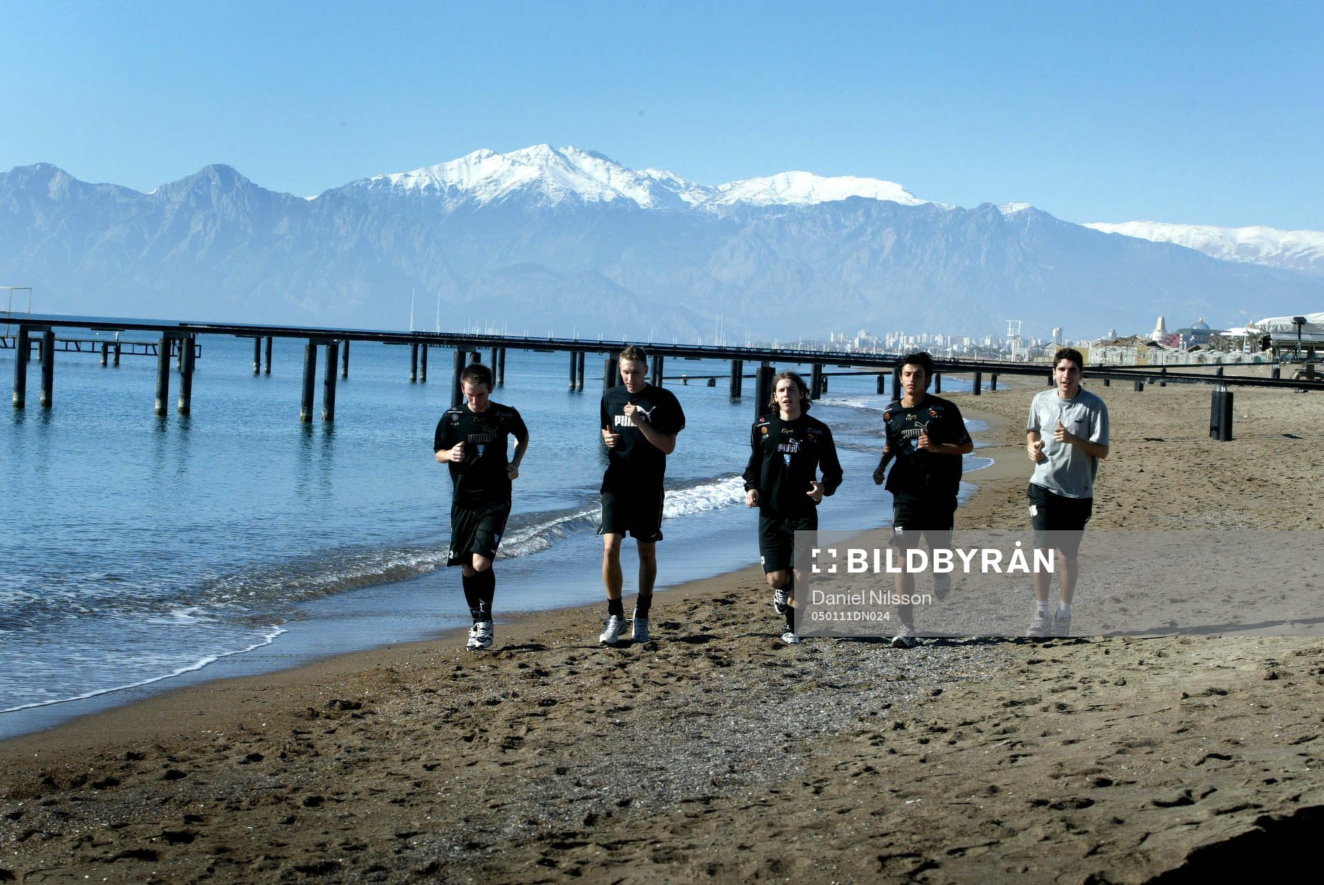 Fotboll, Malmö. Malmö FF är på träningsläger och