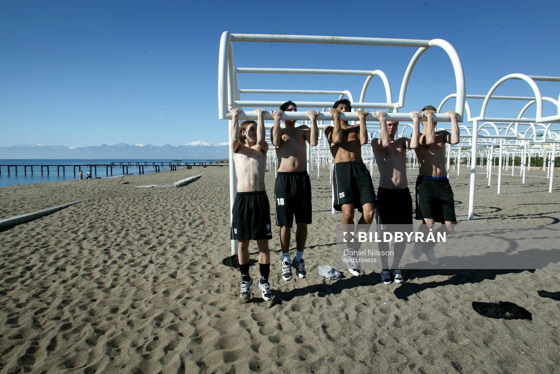Fotboll, Malmö. Malmö FF är på träningsläger och