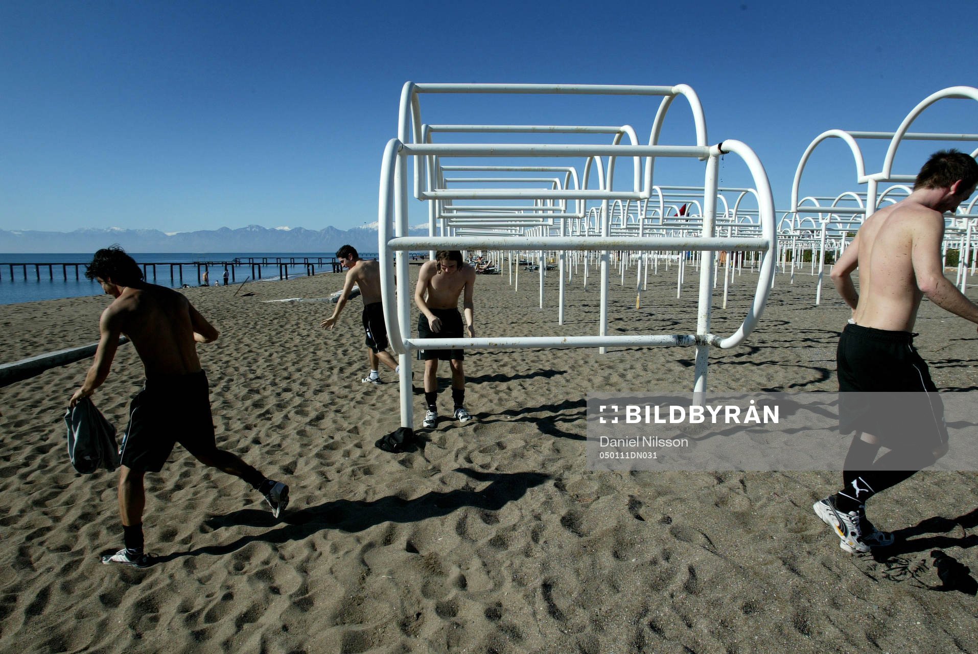 Fotboll, Malmö. Malmö FF är på träningsläger och