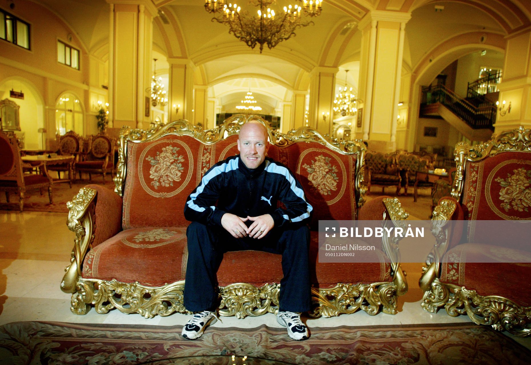 Olof Persson fotograferad på lyxhotellet Kremlin Hotell