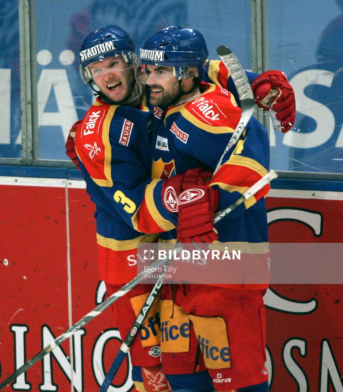 Nils Ekman och Dan Boyle, Djurgården. Jubel, glädje