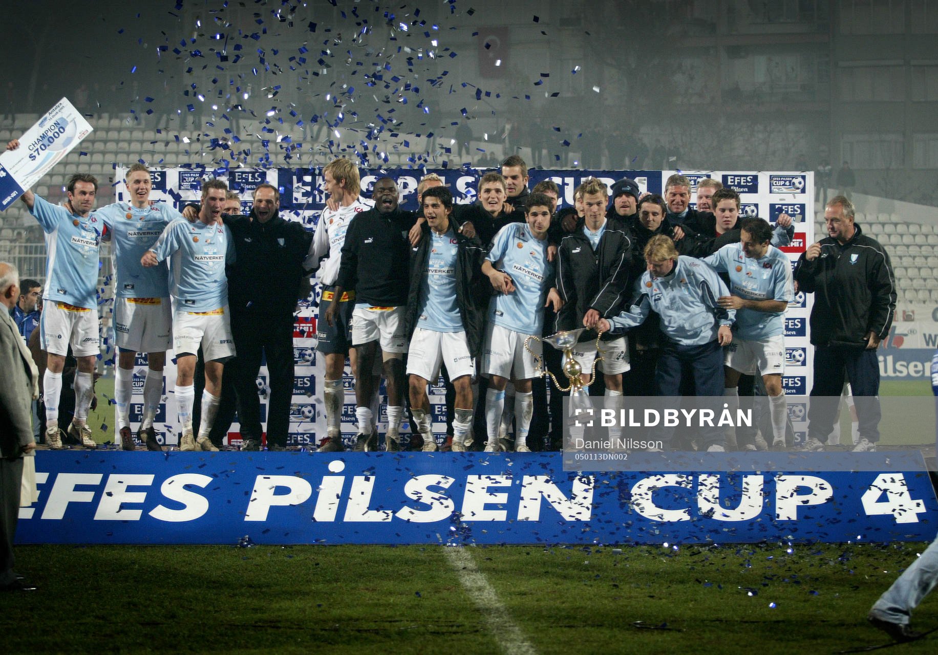 Fotboll, Malmö - Spartak Moskva.  Malmö FF spelar final i