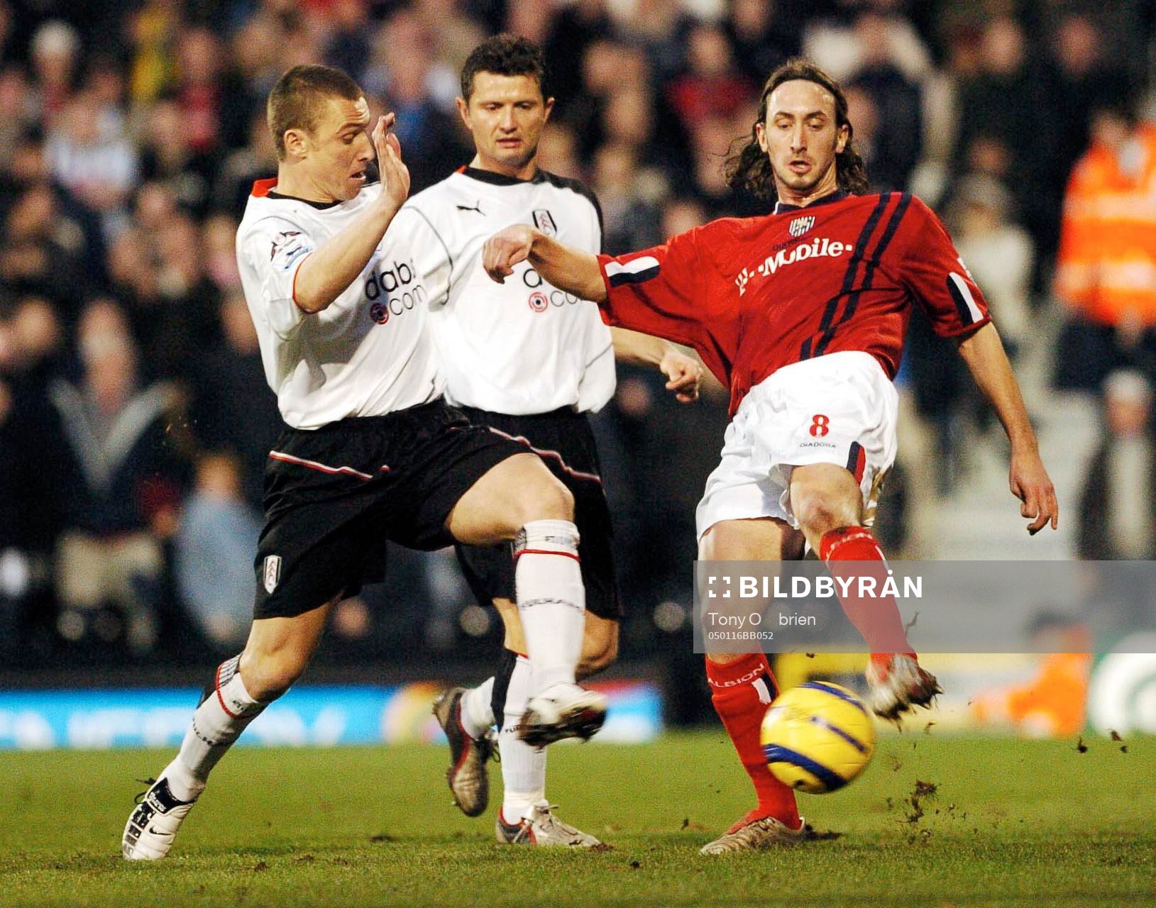 Fulhams Lee Clark mot West Bromwich Albions Jonathan