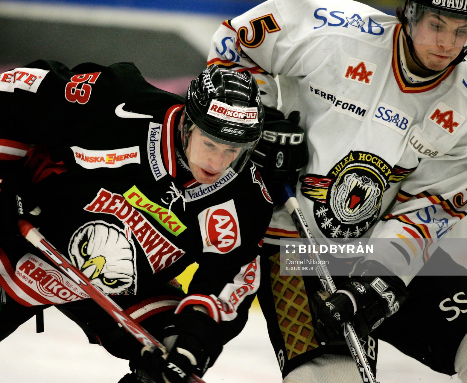 Malmös Brett McLean och Luleås Johan Fransson