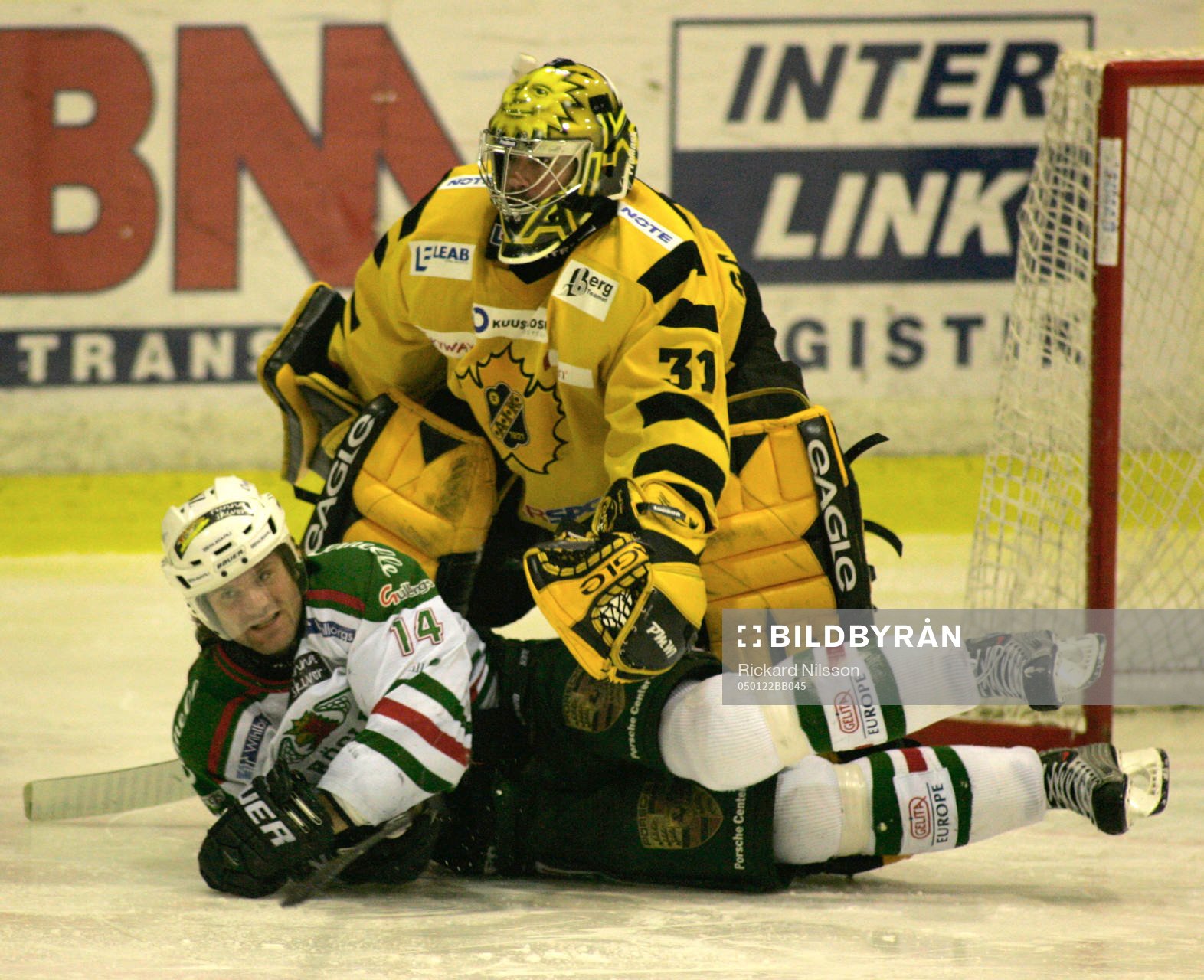 Sean Gauthier, målvakt och Mikael Gath