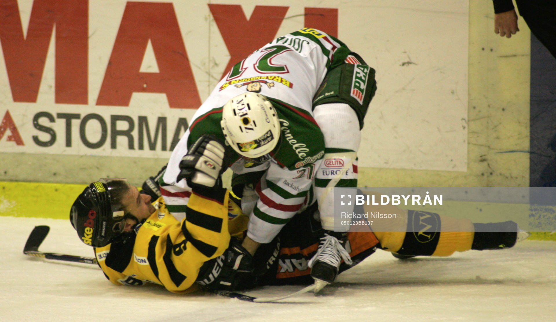 Magnus Wernblom, Skellefteå och Mikael Johansson, Rögle,