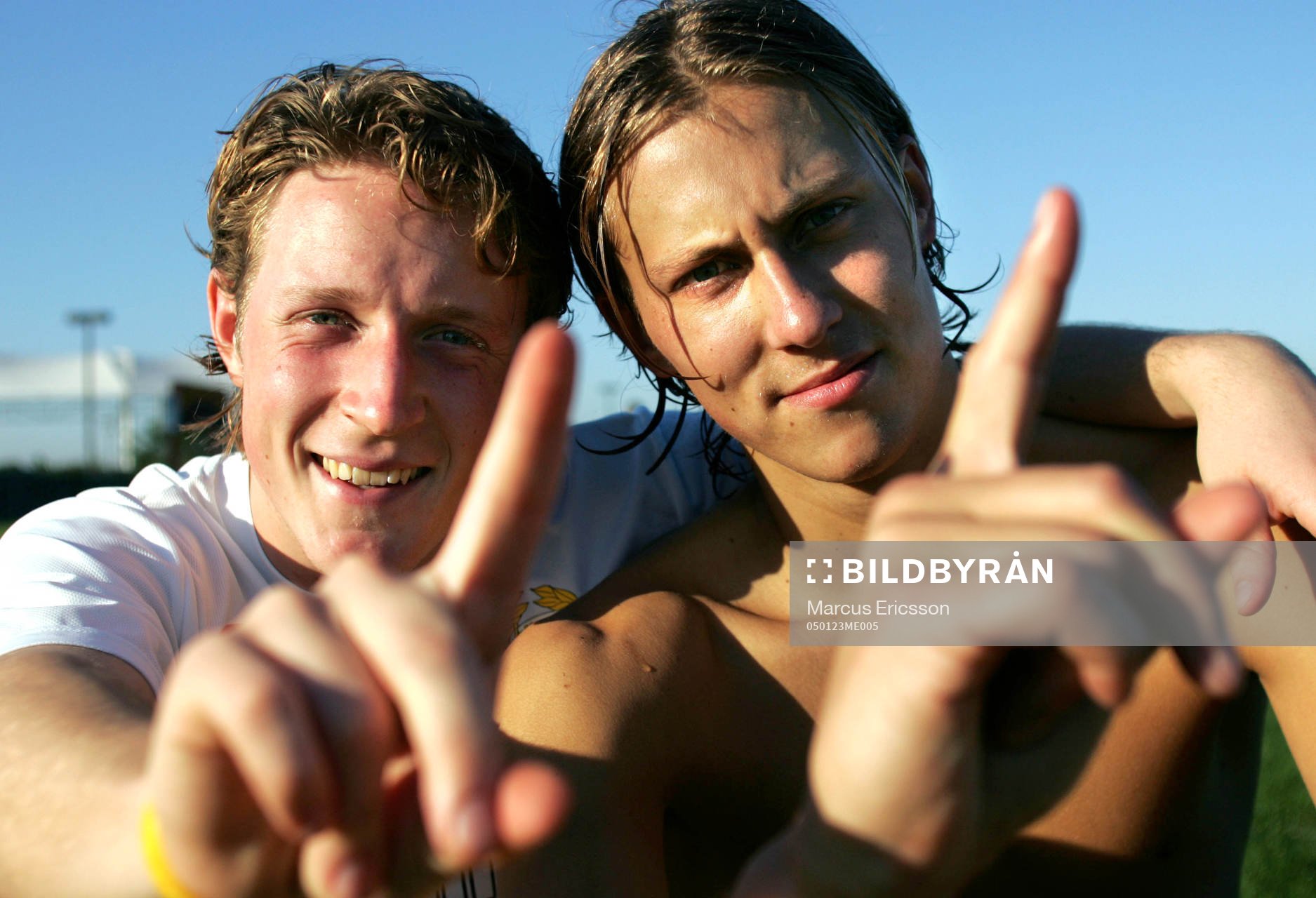 Erik Johansson och Björn Runström, Hammarby (jubel)