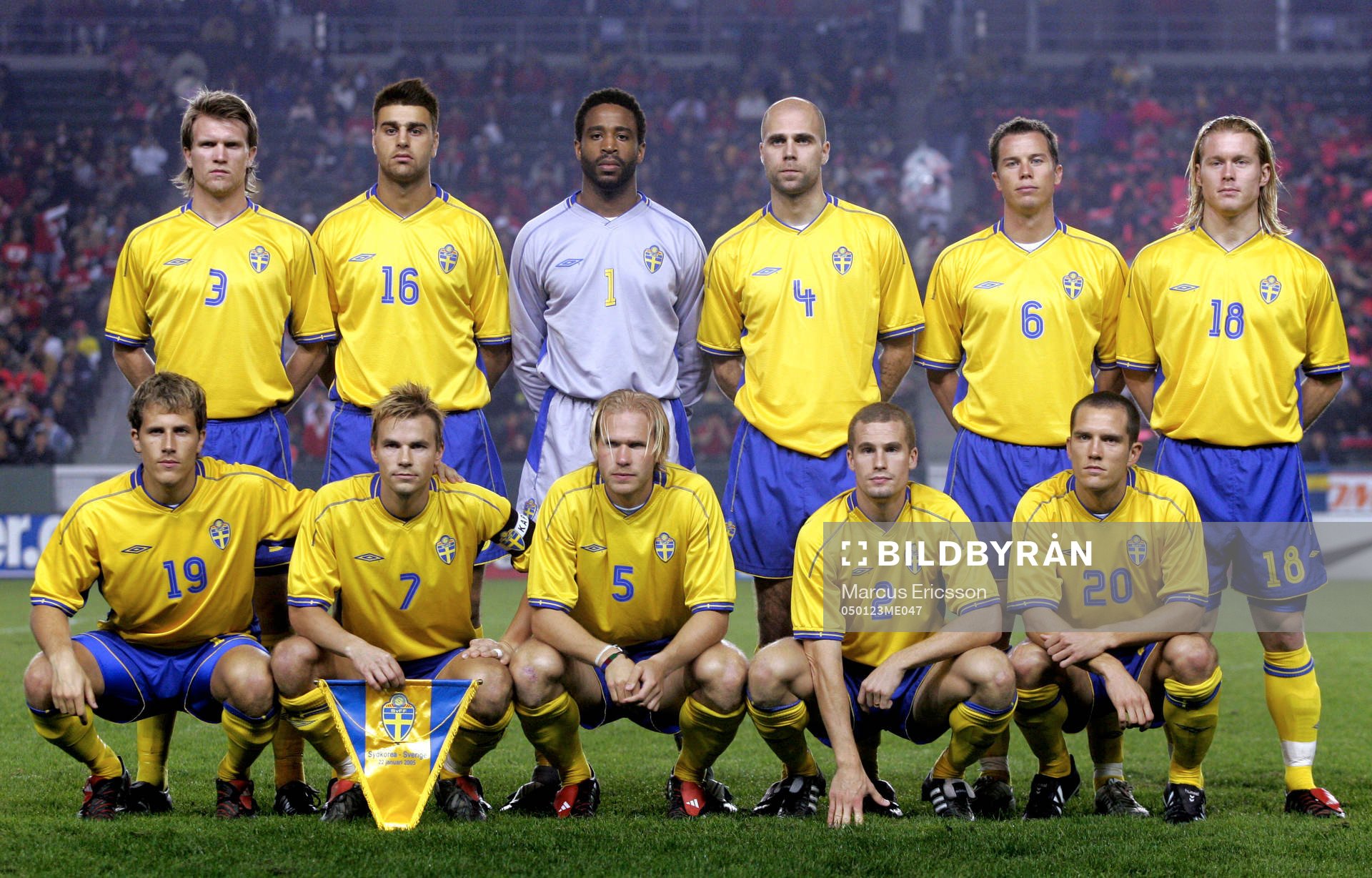 Bakre fr.v: Fredrik Risp, George Mourad, Eddie Gustafsson,