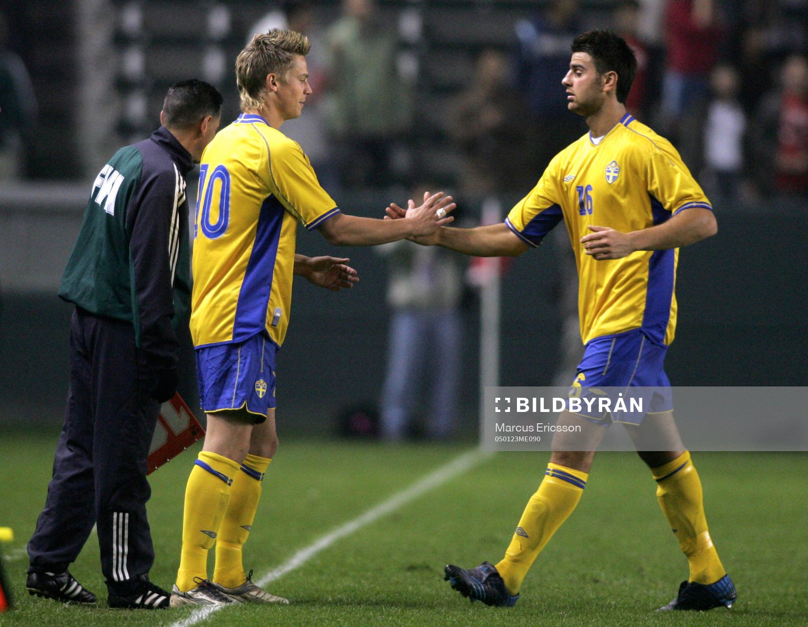 Markus Rosenberg byter med George Mourad, Sverige. Byte