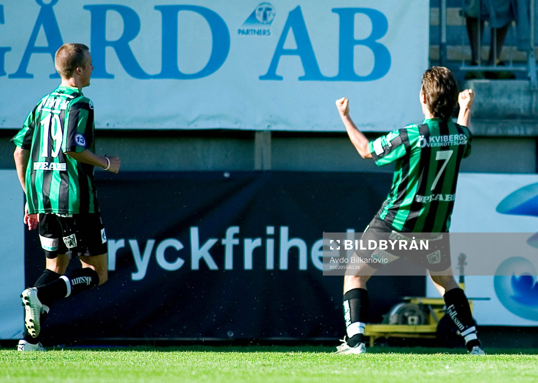  Thomas Heed och Daniel Blomgren, jubel.