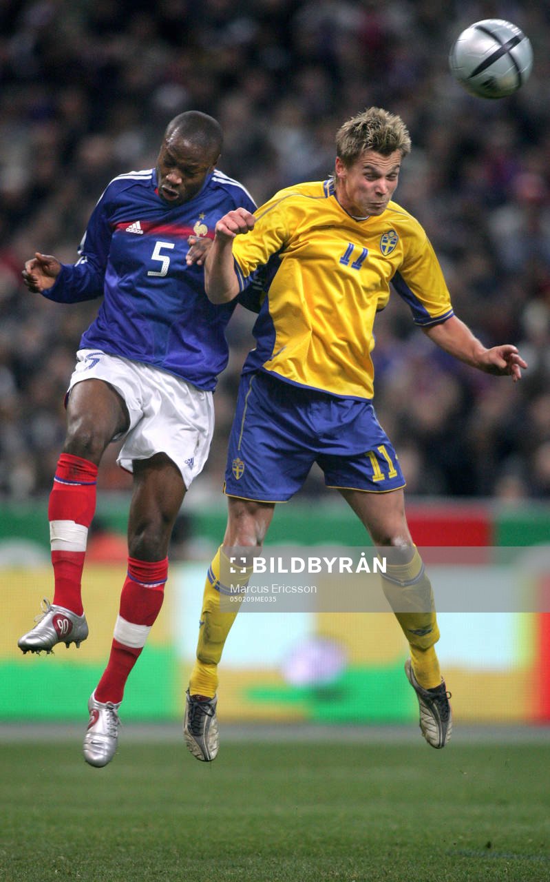 Markus Rosenberg, Sverige och William Gallas, Frankrike