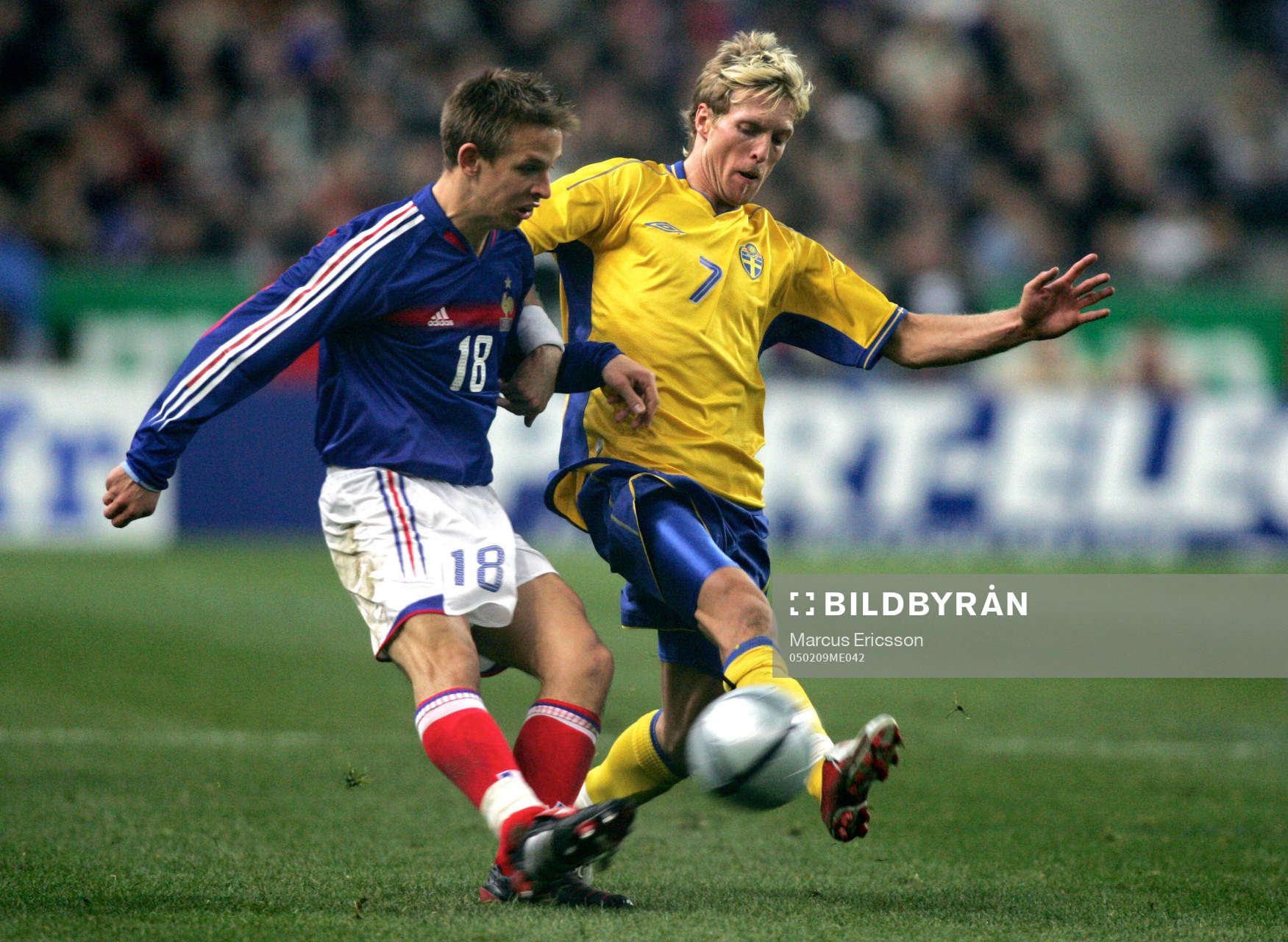 Christian Wilhelmsson, Sverige och Benoit Pedretti,