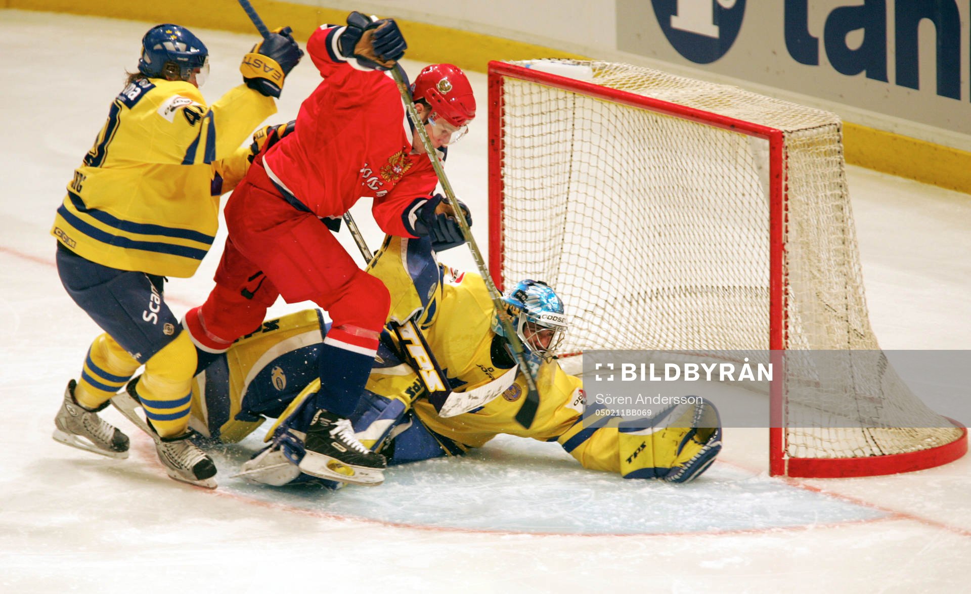 Henrik Lundqvist, målvakt och Henrik Zetterberg, Sverige
