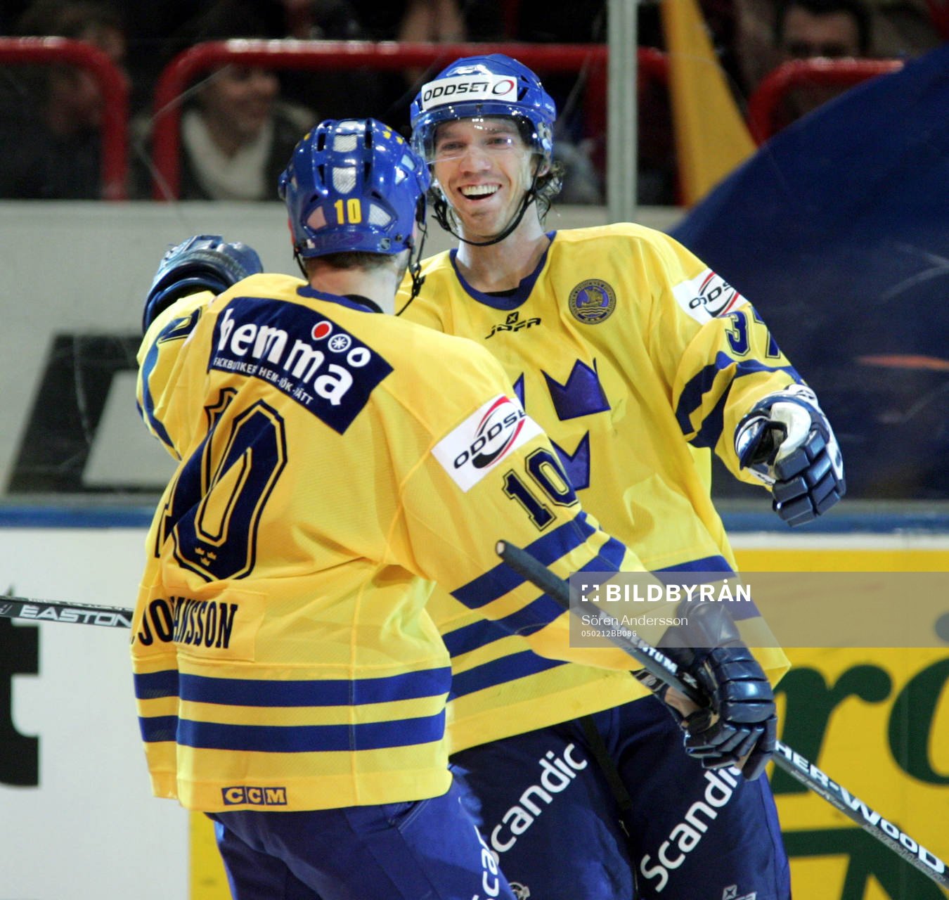 Mikael Samuelsson, Sverige, jubel
