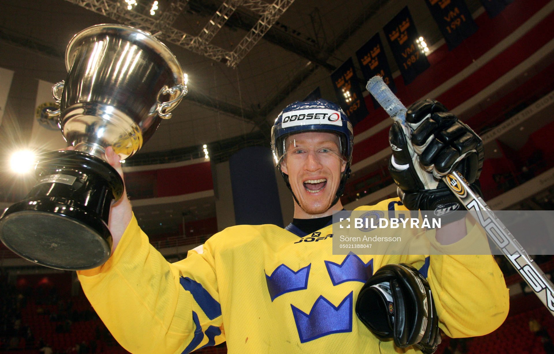 Jörgen Jönsson, Sverige, med pokalen