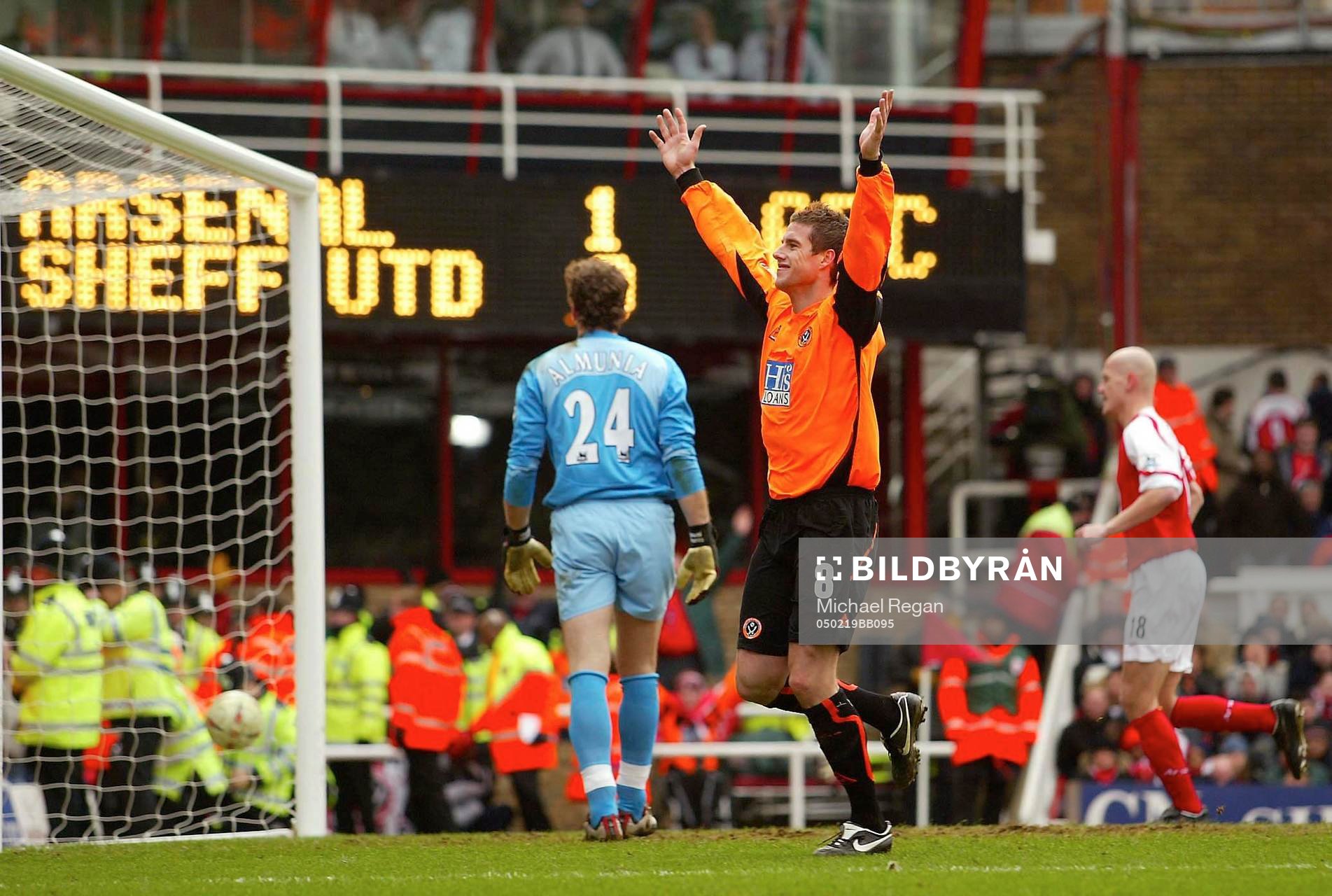 Fotboll, FA-Cupen (Engelsk Cup), Arsenal v Sheffield United: 