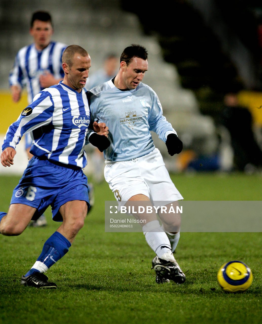 Fotboll, Royal Leauge, Malmö - Odense. Niklas Skoog,