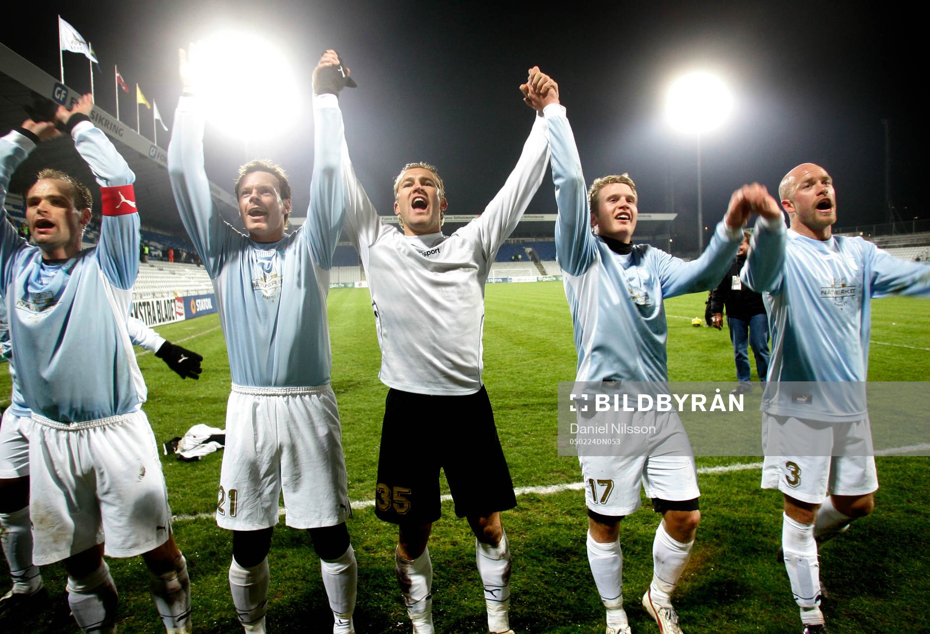 Malmö FF vann med 2-0. Jubel. Tomas Olsson, Andreas