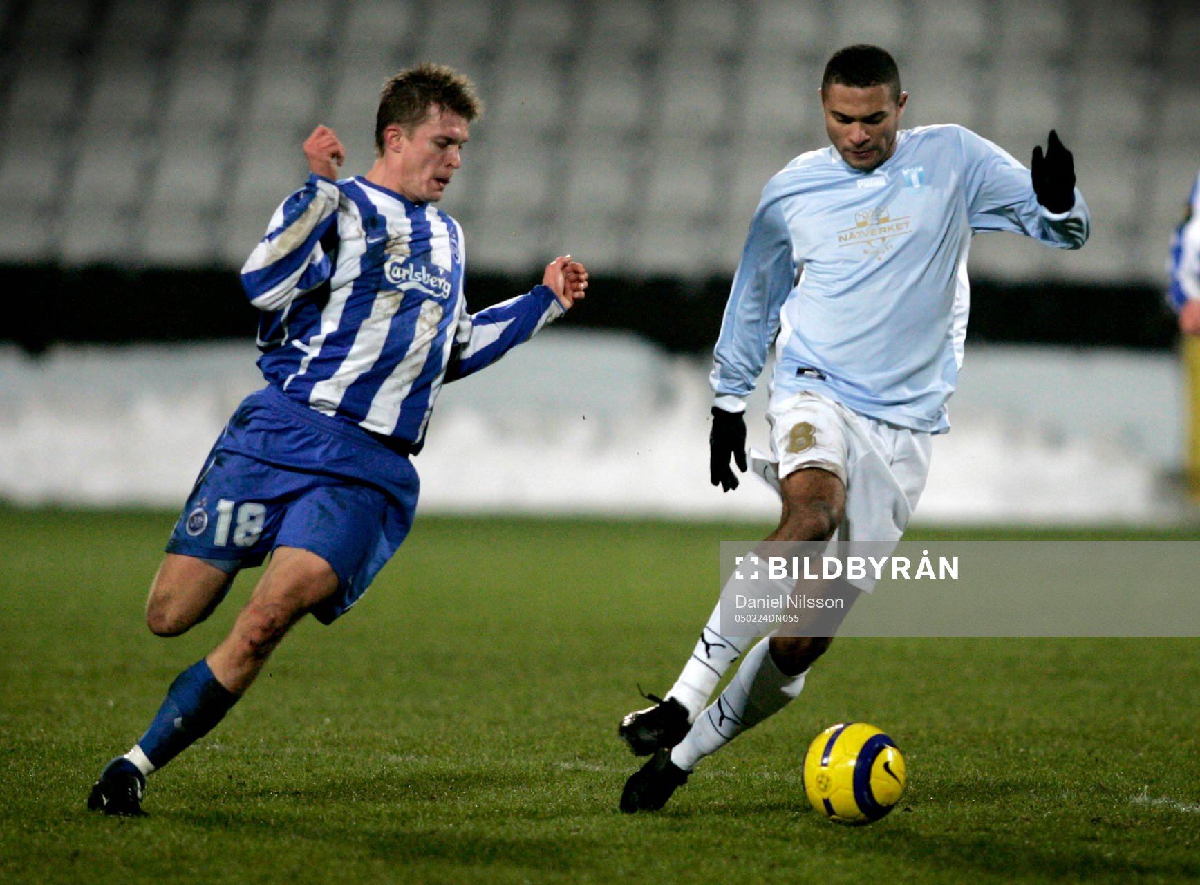 Fotboll, Royal Leauge, Malmö - Odense. Afonso Alves,