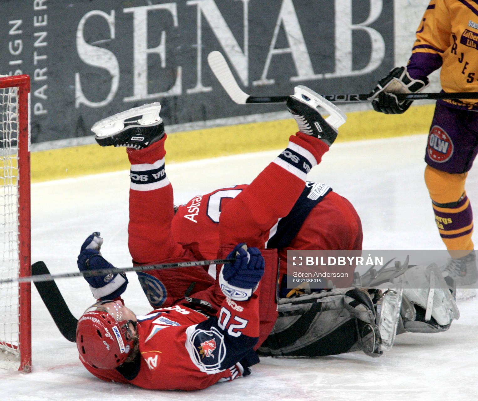 Dick Tärnström och Rastislav Stana, målvakt,