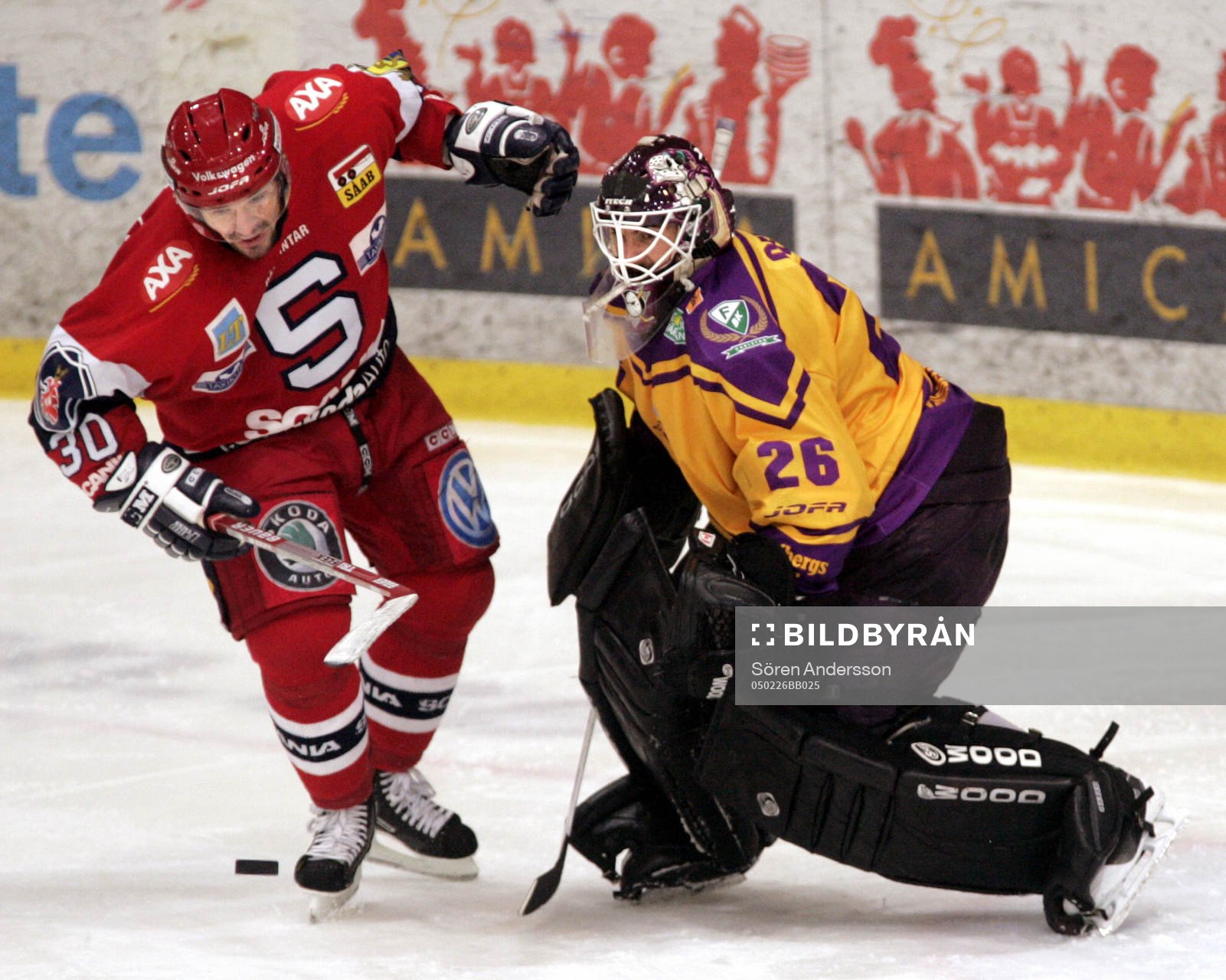 Scott Thornton, Södertälje och Martin Gerber, målvakt,