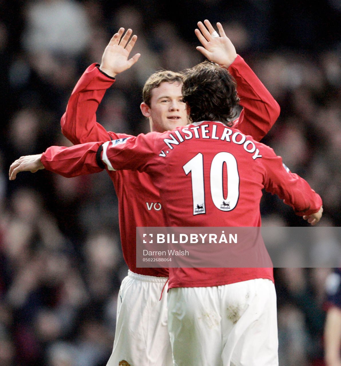 Wayne Rooney, Manchester United jublar med Ruud van
