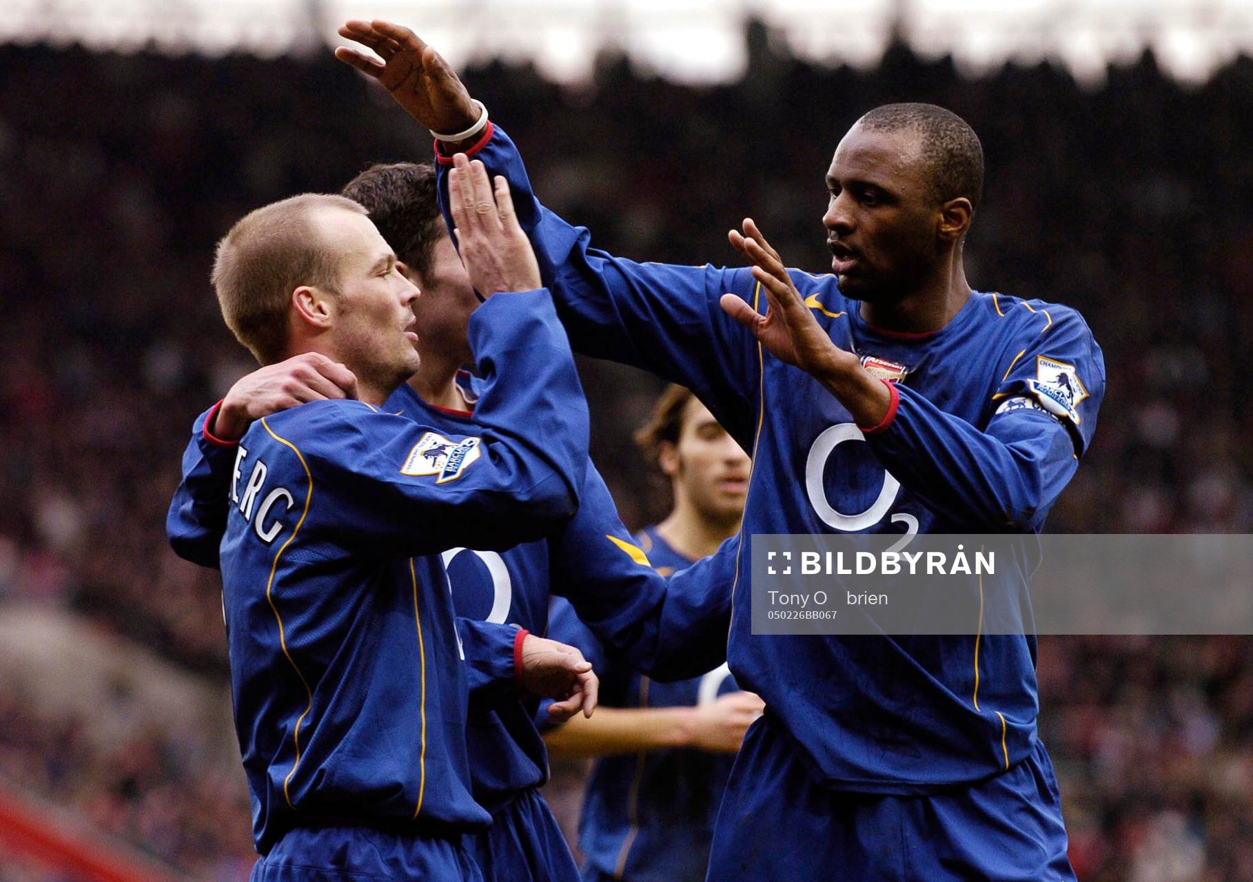 Fredrik Ljungberg, Arsenal jublar med Patrick Vieira