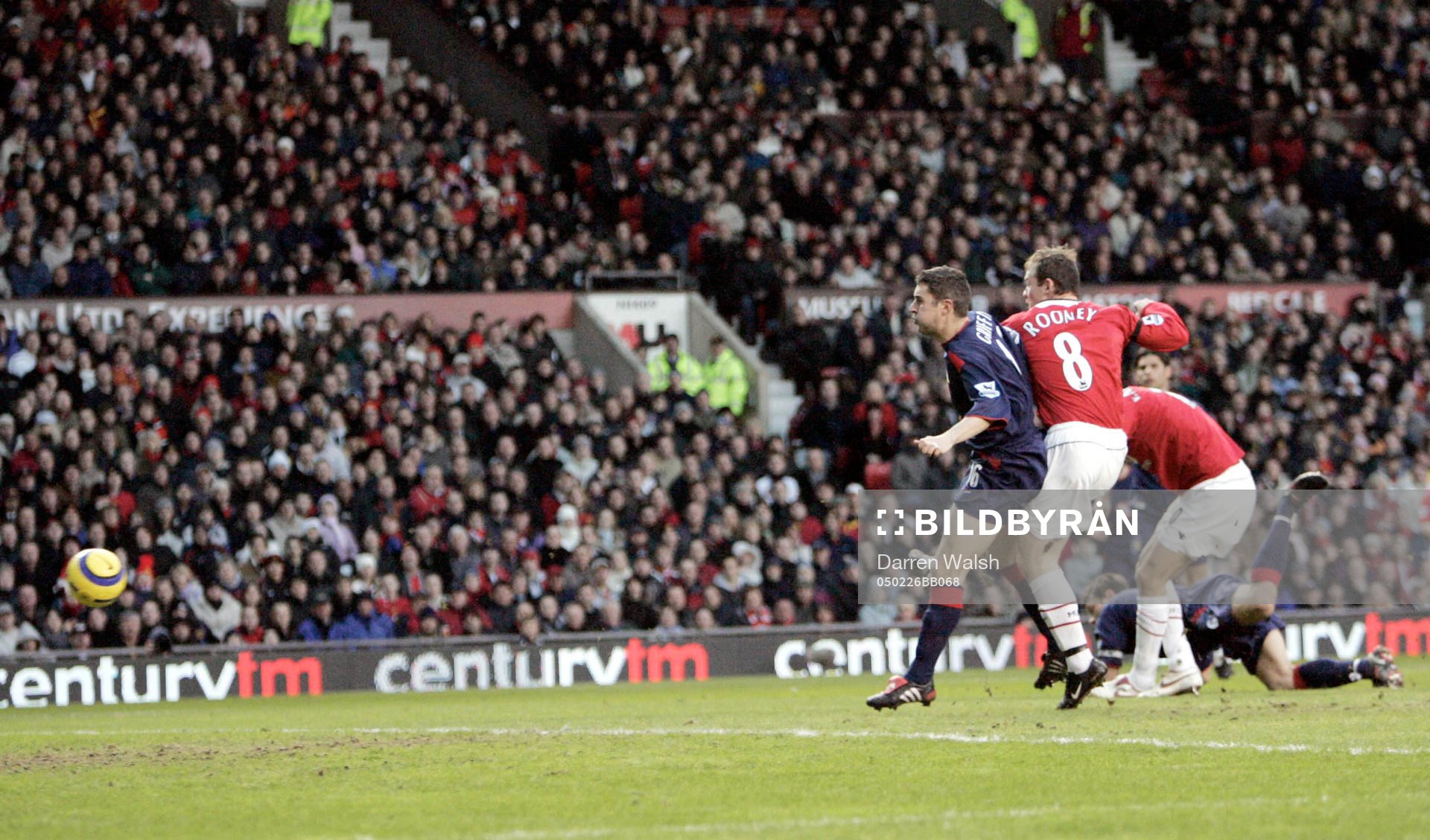 Wayne Rooney, Manchester Utd, gör mål