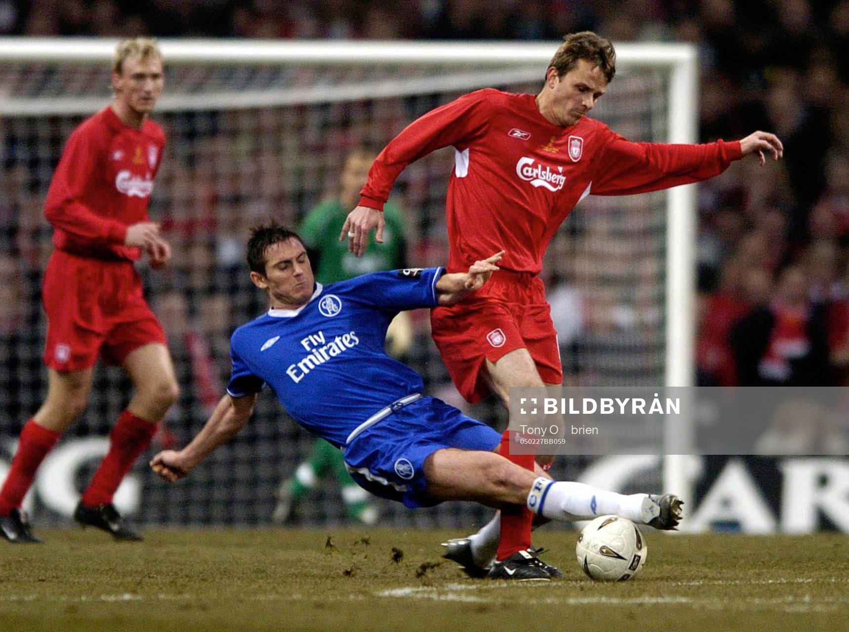  Chelsea's Frank Lampard och Liverpool's Dietmar Hamman