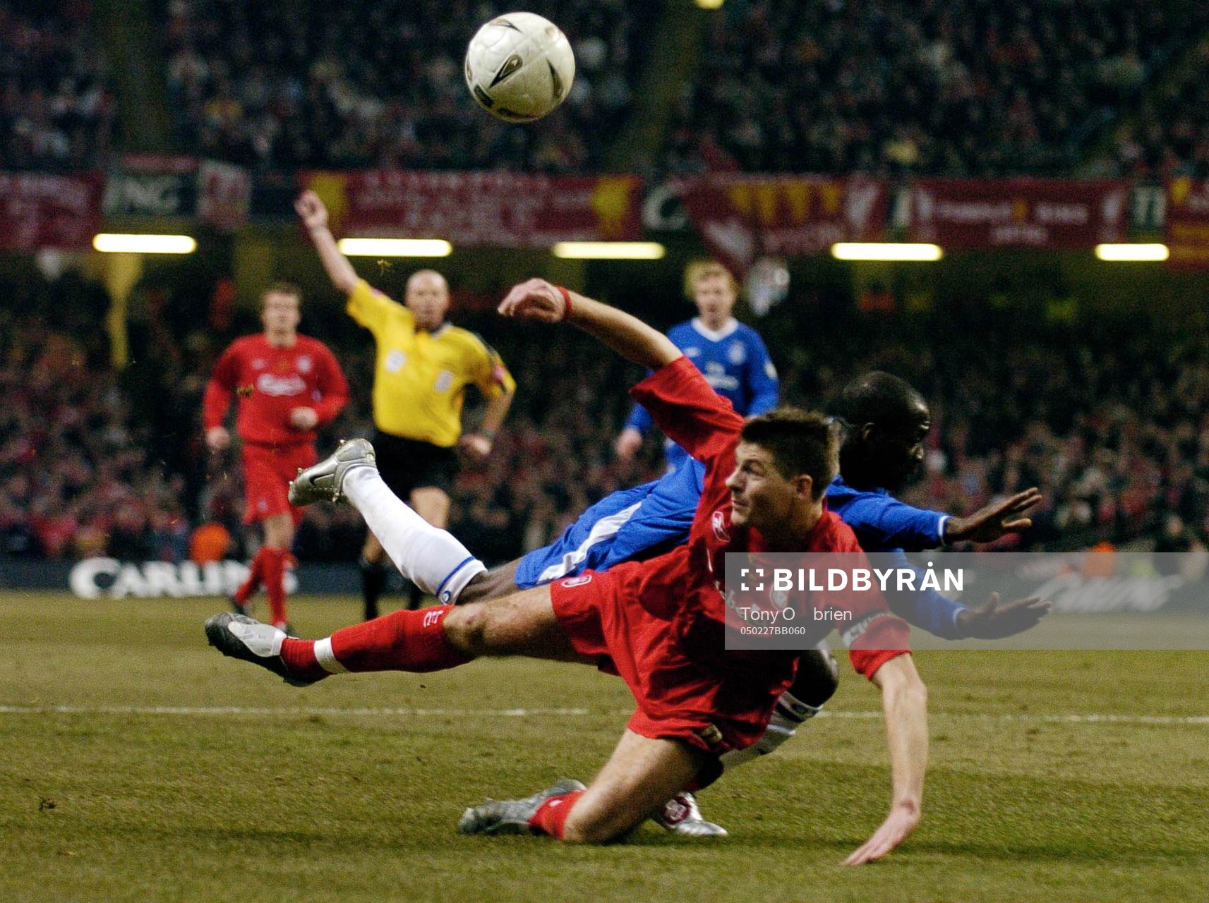  Chelsea's William Gallas och Liverpool's Steven Gerrard