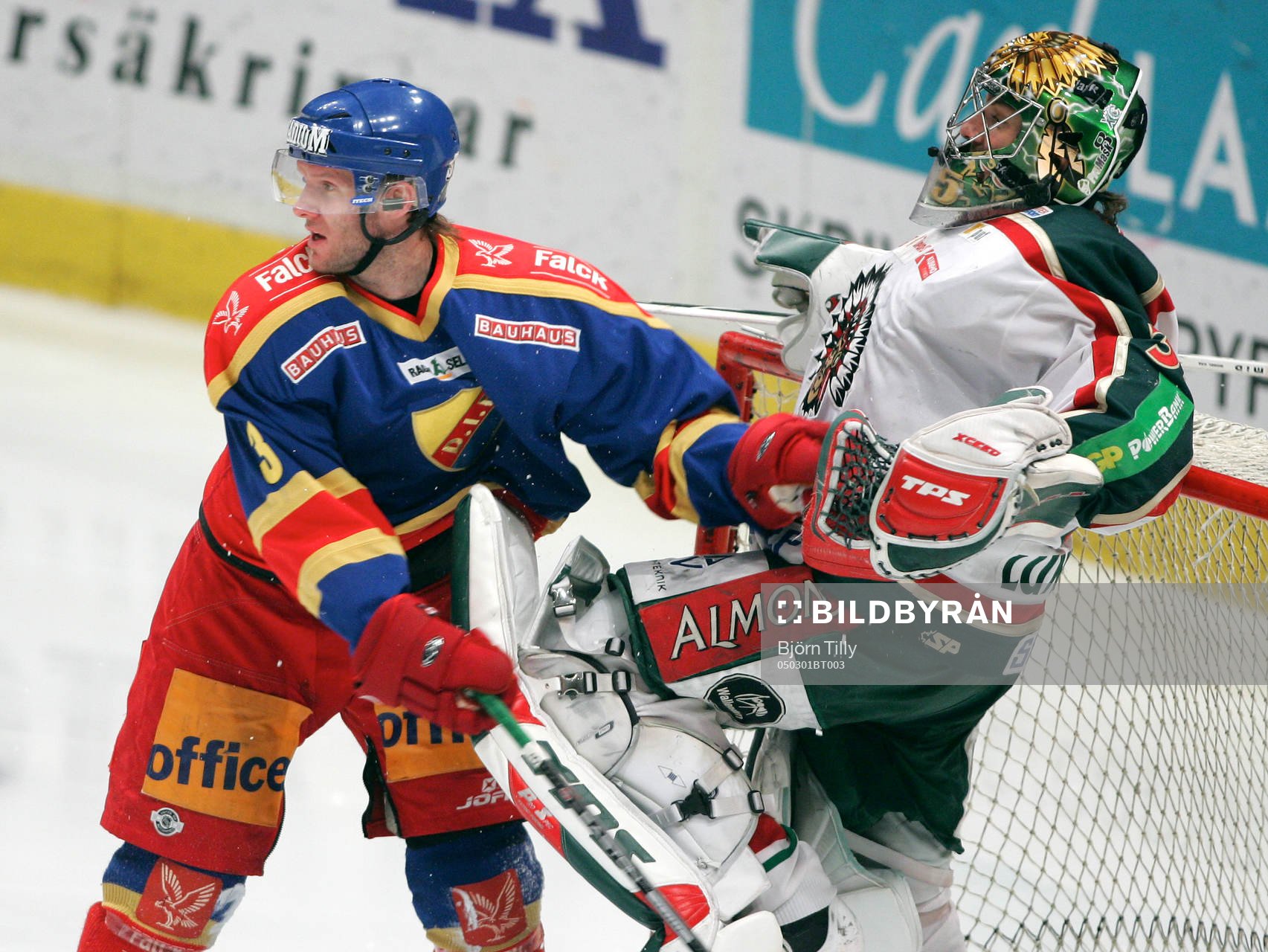 Nils Ekman, Djurgården och Henrik Lundqvist, målvakt,