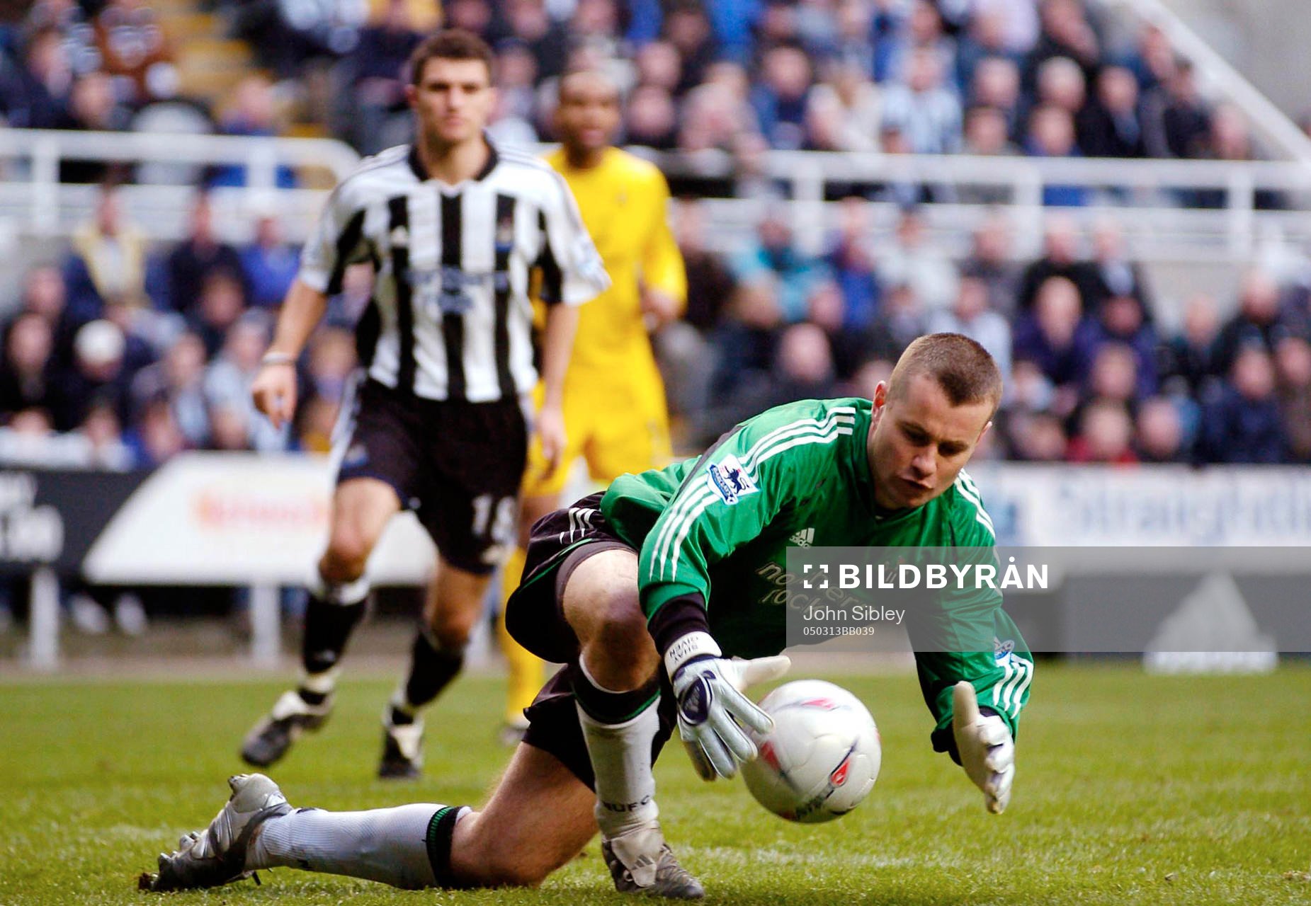 Newcastle's målvakt Shay Given i action