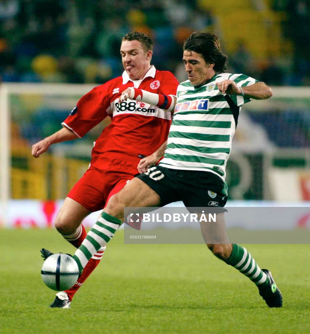 Fotboll, Sporting Lissabon - Middlesbrough, UEFA Cup, Tony