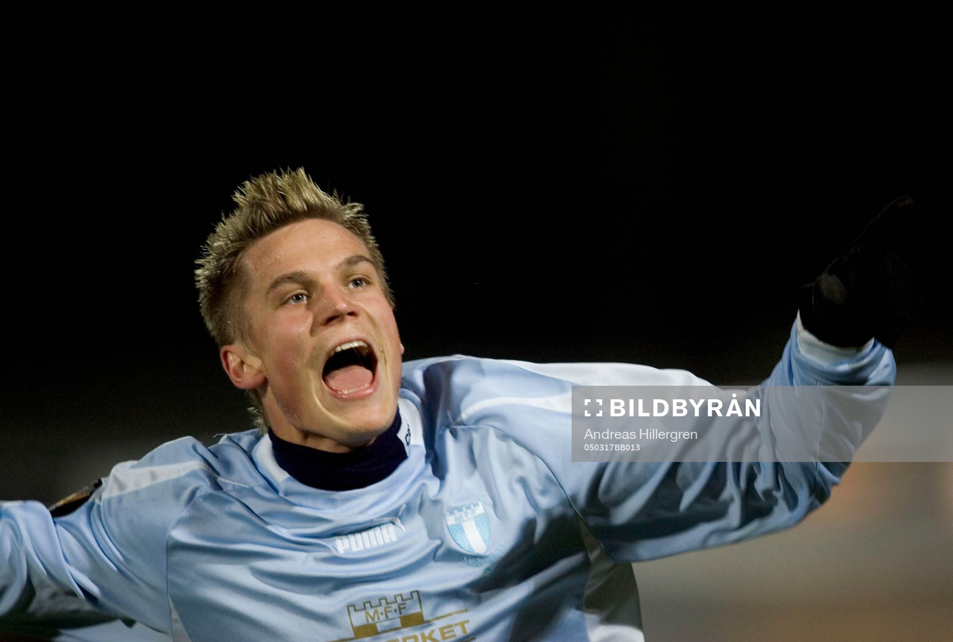 Markus Rosenberg, Malmö gör 1-0, jubel