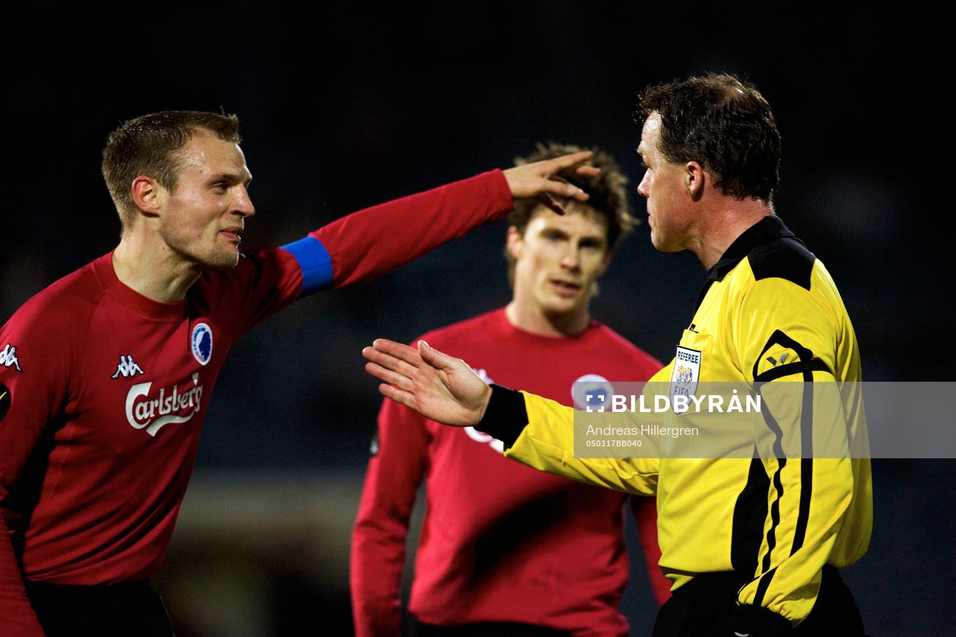 Bo Svensson, FC Köpenhamn och Espen Berntsen, domare