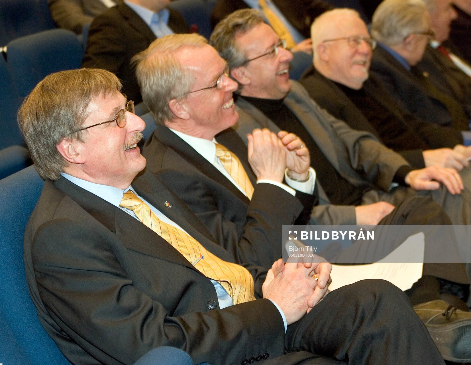 Fotboll, Årsmöte Svensk Elitfotboll (SEF): Bo Lundquist, Björn Ahlberg, Kenneth Håkansson och Roger Gottfridsson.