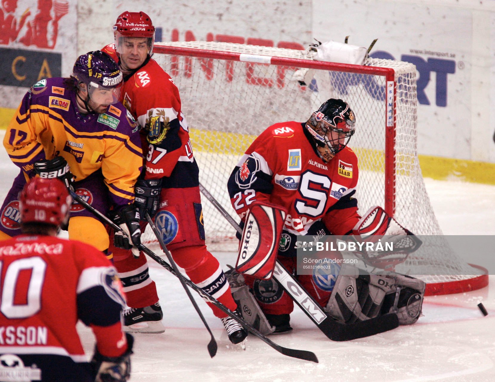 Rastislav Stana, målvakt och Petri Liimatainen,