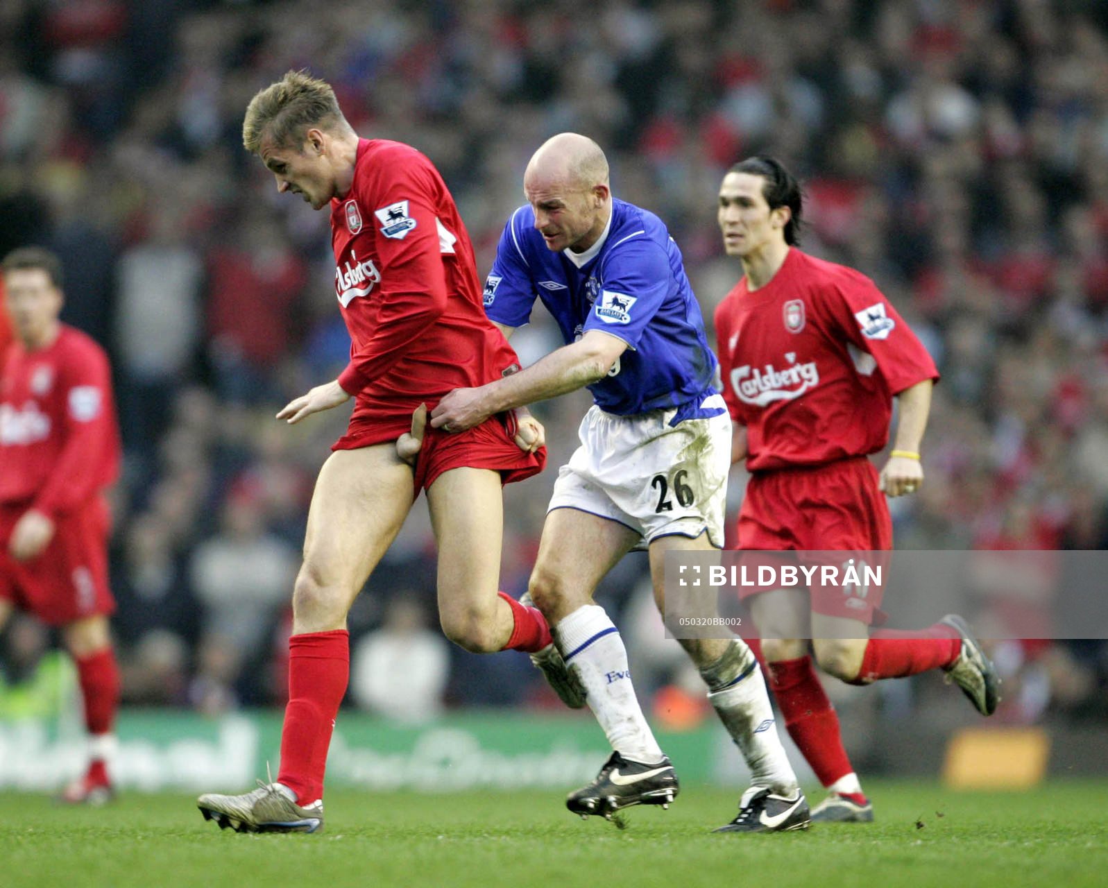  Igor Biscan, Liverpool och Lee Carsley, Everton