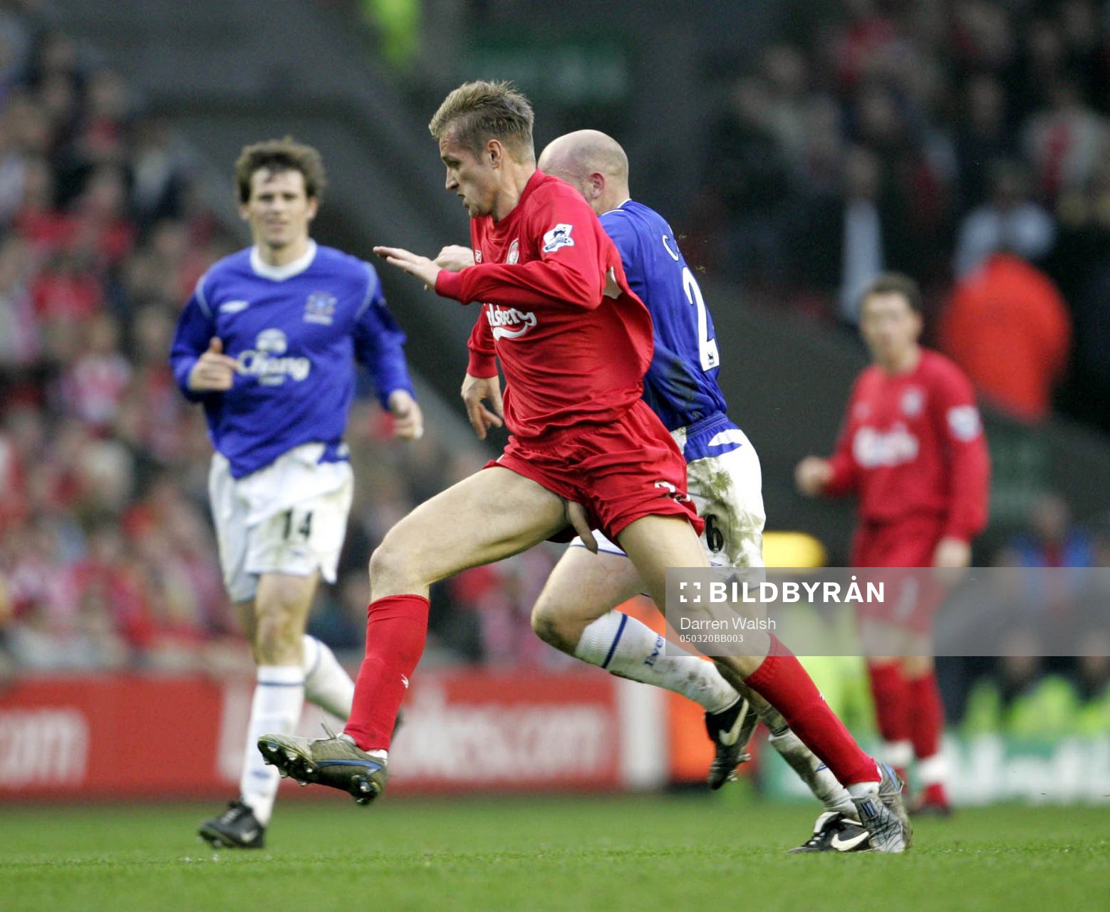  Igor Biscan, Liverpool och Lee Carsley, Everton