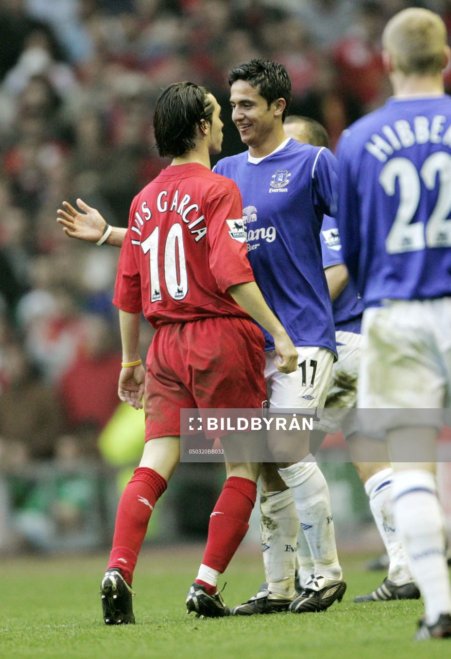 Luis Garcia, Liverpool och Tim Cahill, Everton