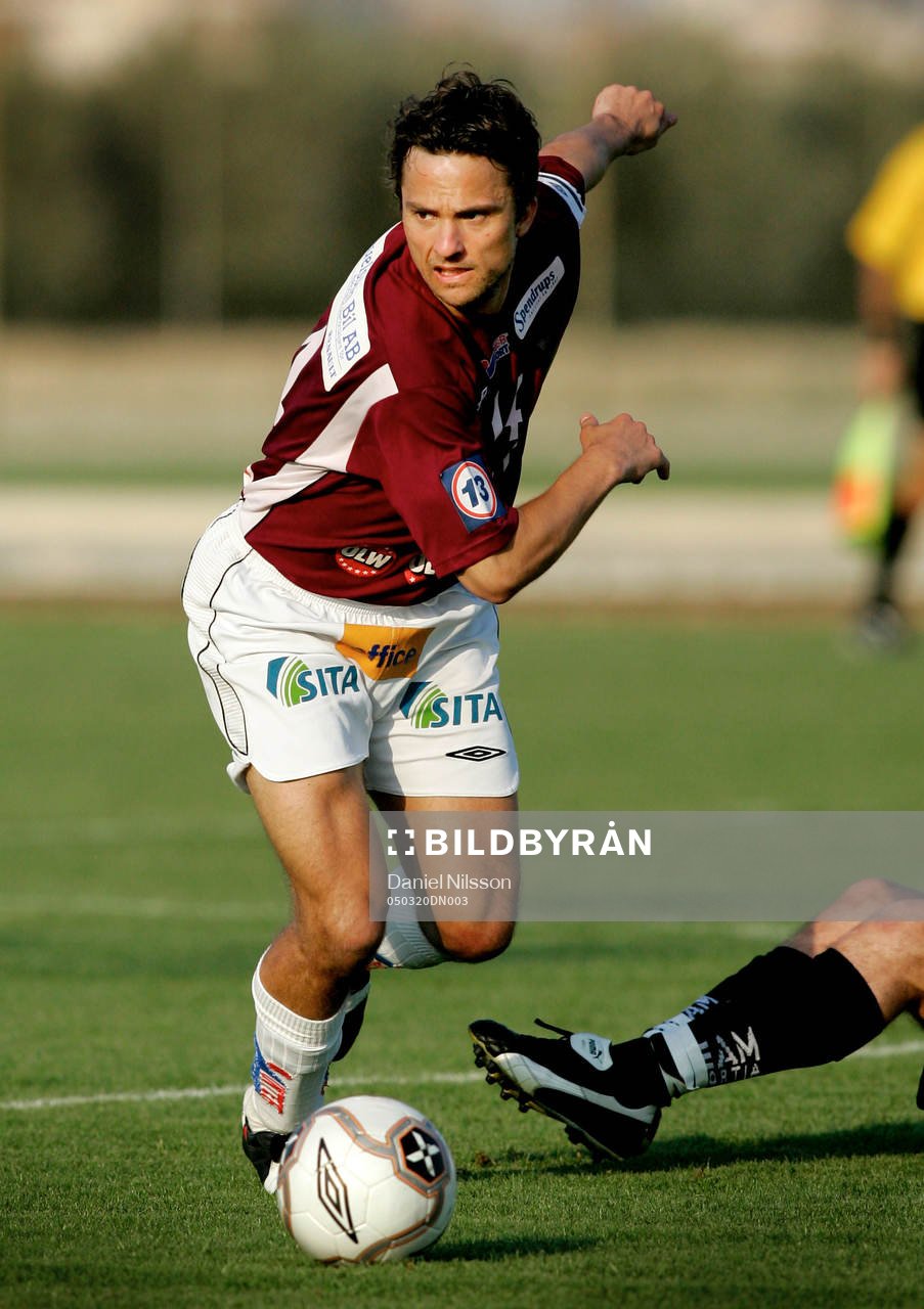 Fotboll, Träningsläger Cypern. Mathias Woxlin, Gefle