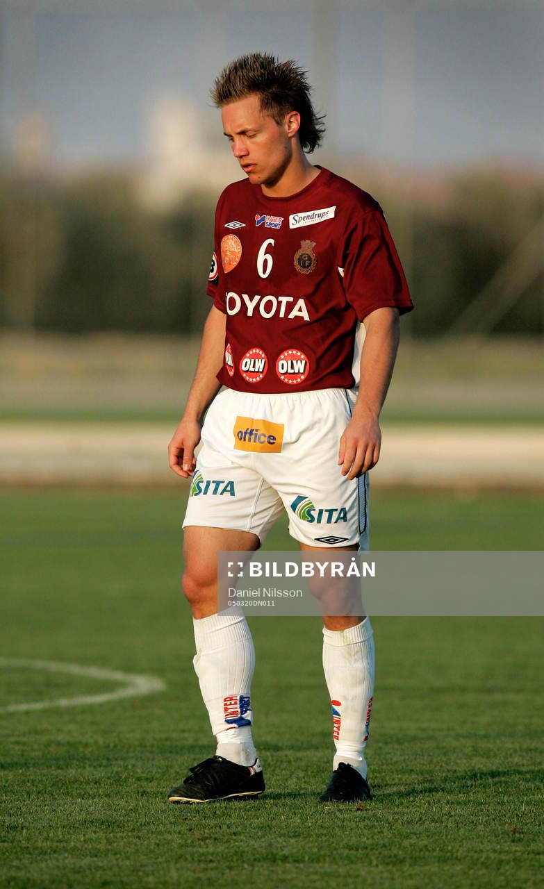 Fotboll, Träningsläger Cypern. Anders Wikström, Gefle
