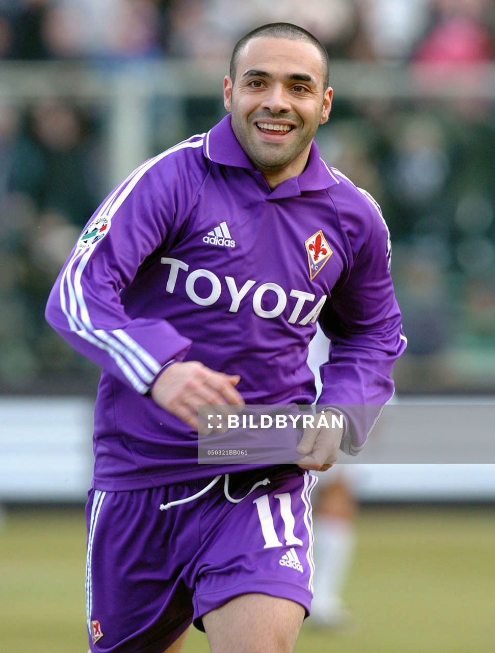 Fiorentina - Reggina: Miccoli, jubel