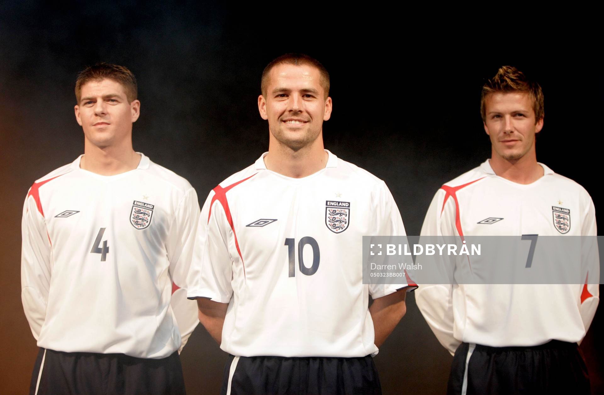 Steven Gerrard, Michael Owen och David Beckham